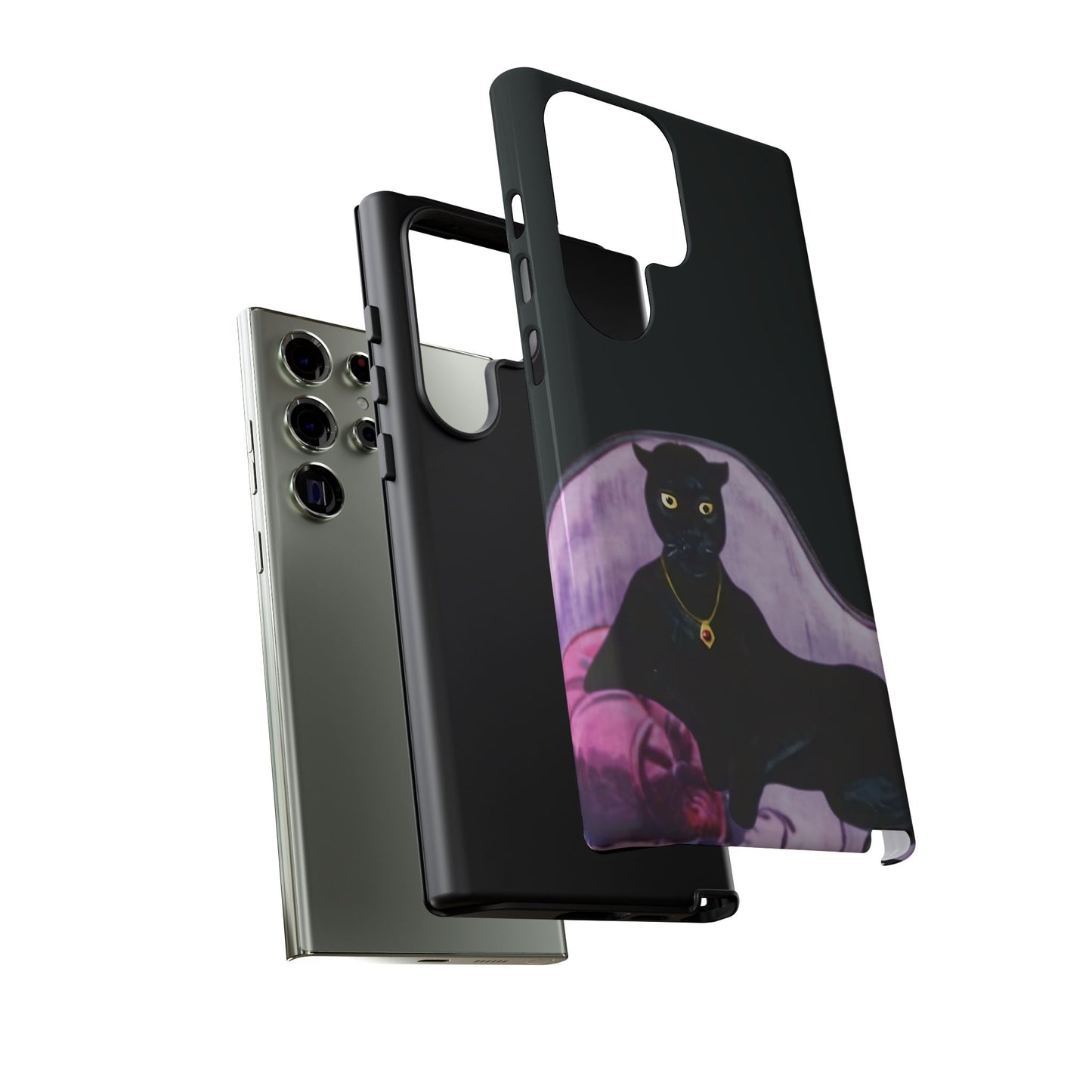 Haunted Mansion Panther Cat Lady Phone Case IPhone and Galaxy