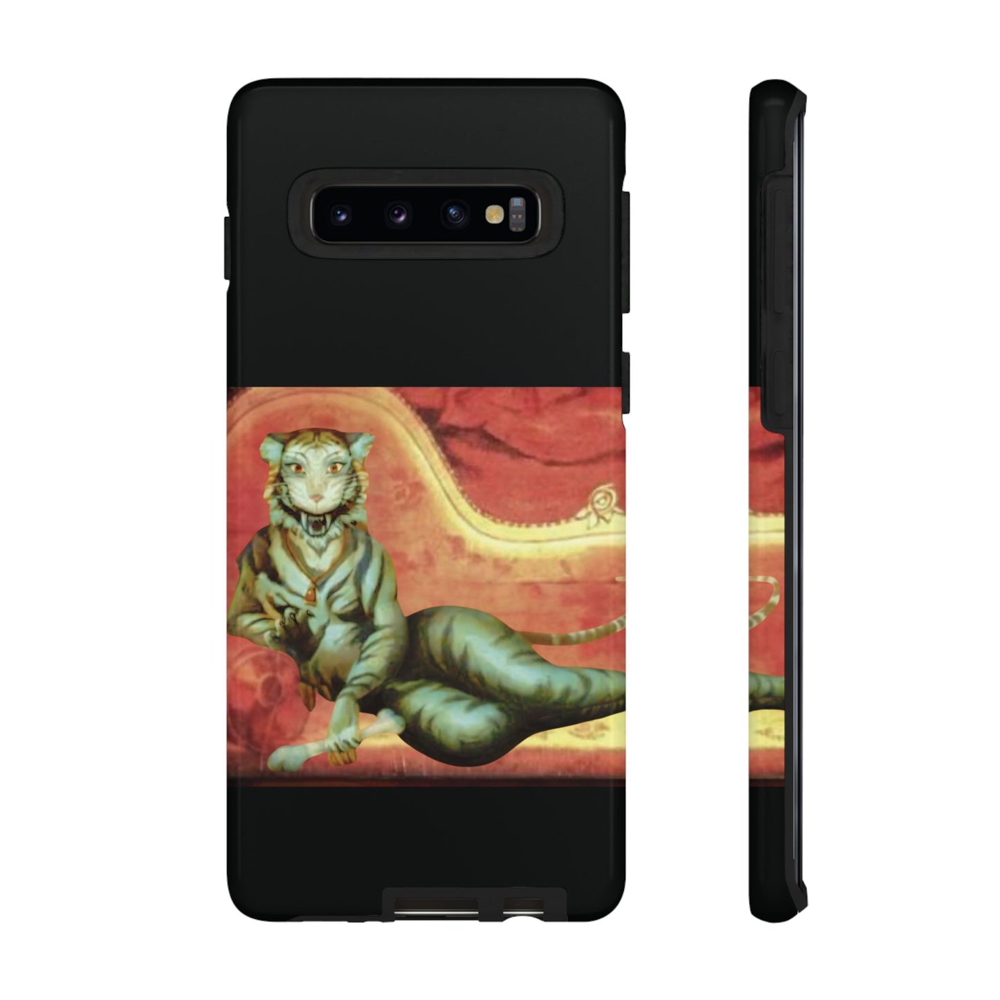 Phone Case - Tiger Lady Changing Portrait Disney Haunted Mansion Hallway Galaxy and iPhone