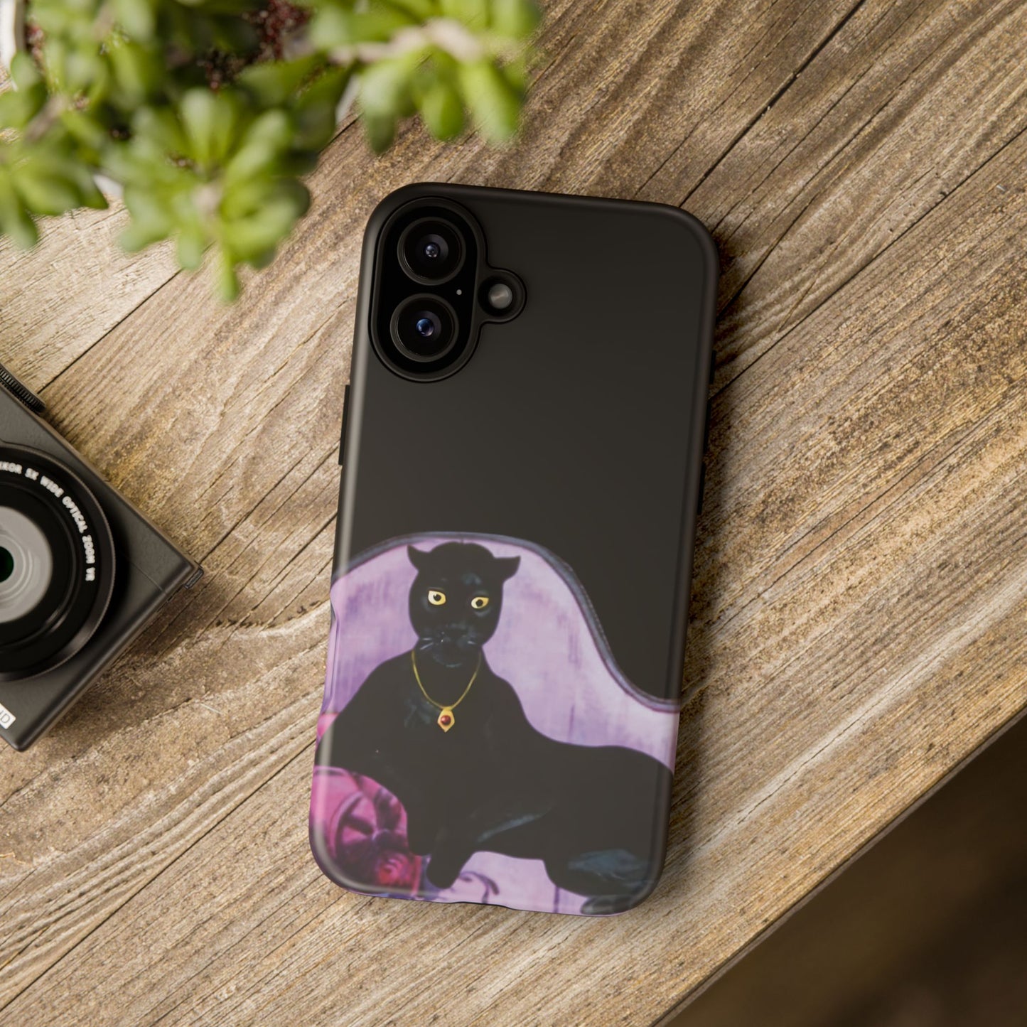 Haunted Mansion Panther Cat Lady Phone Case IPhone and Galaxy