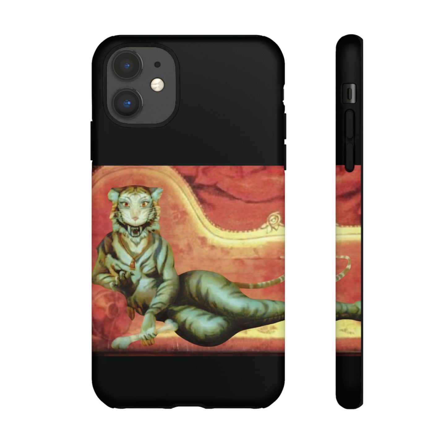 Phone Case - Tiger Lady Changing Portrait Disney Haunted Mansion Hallway Galaxy and iPhone