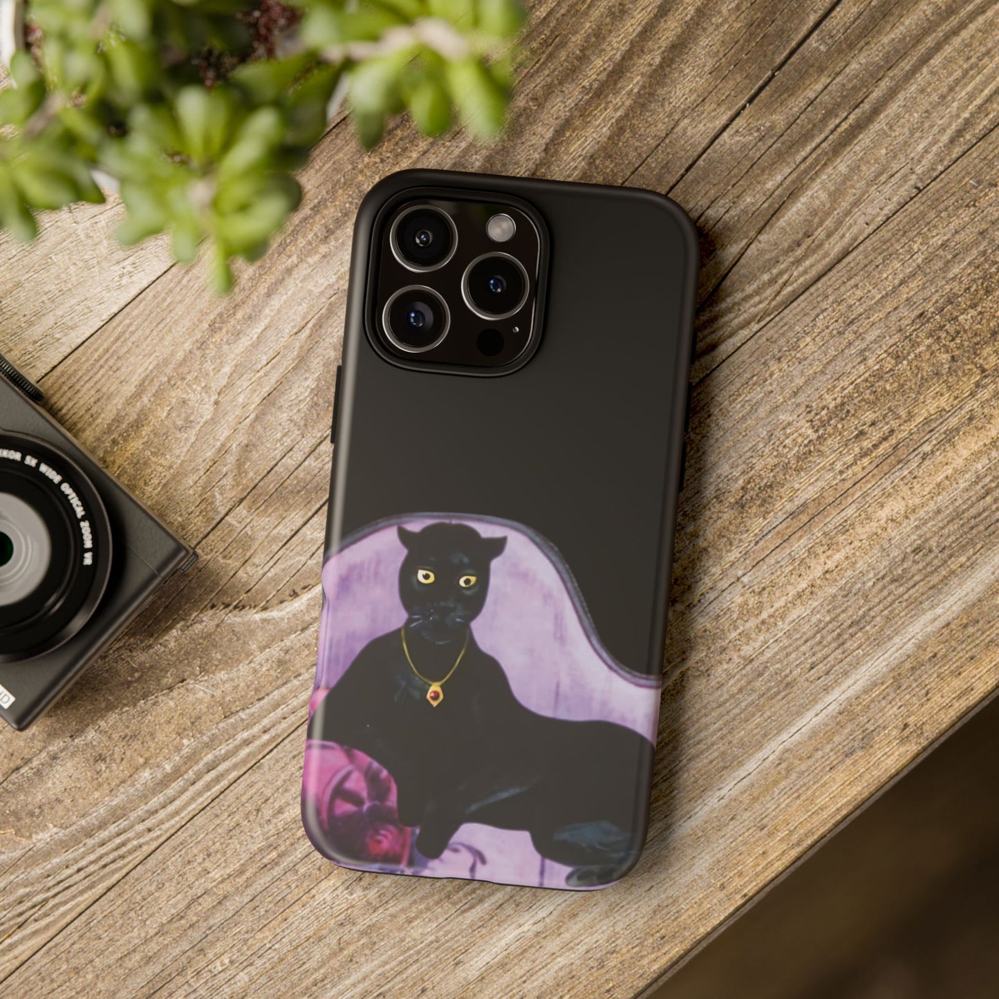 Haunted Mansion Panther Cat Lady Phone Case IPhone and Galaxy