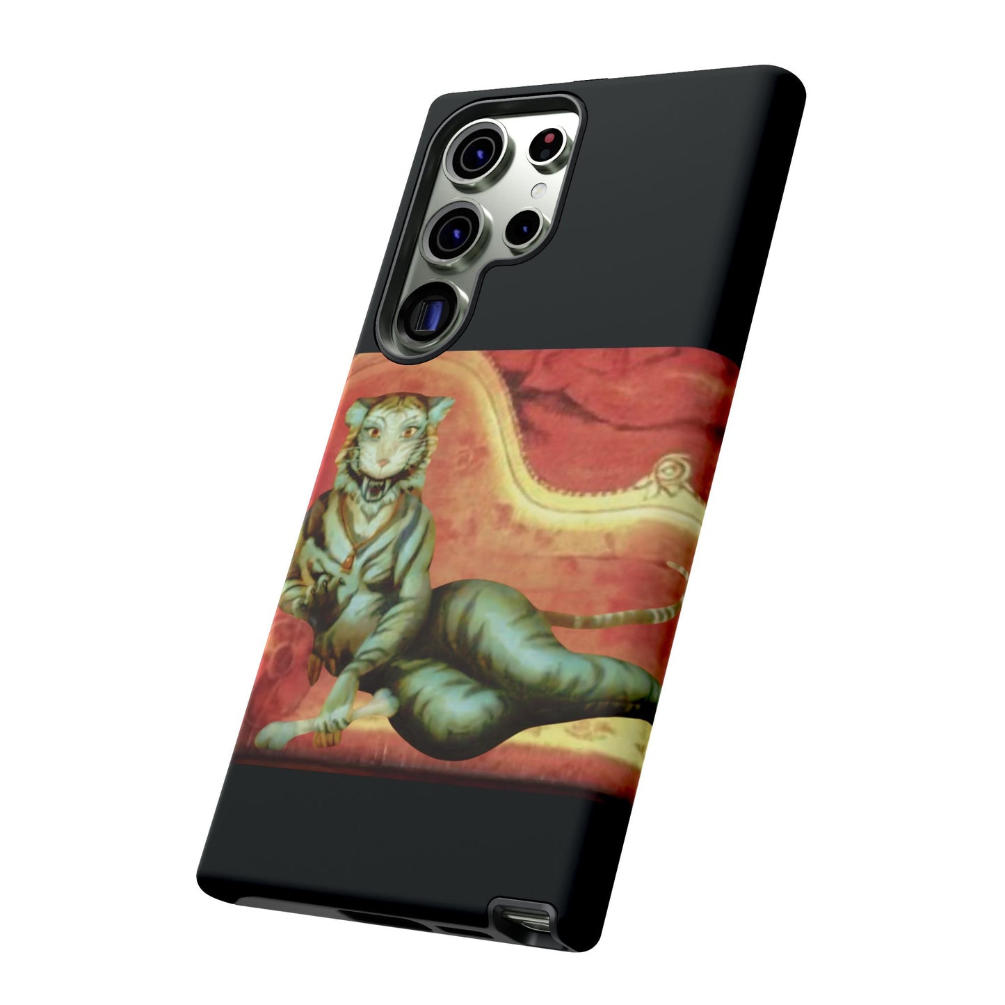 Phone Case - Tiger Lady Changing Portrait Disney Haunted Mansion Hallway Galaxy and iPhone