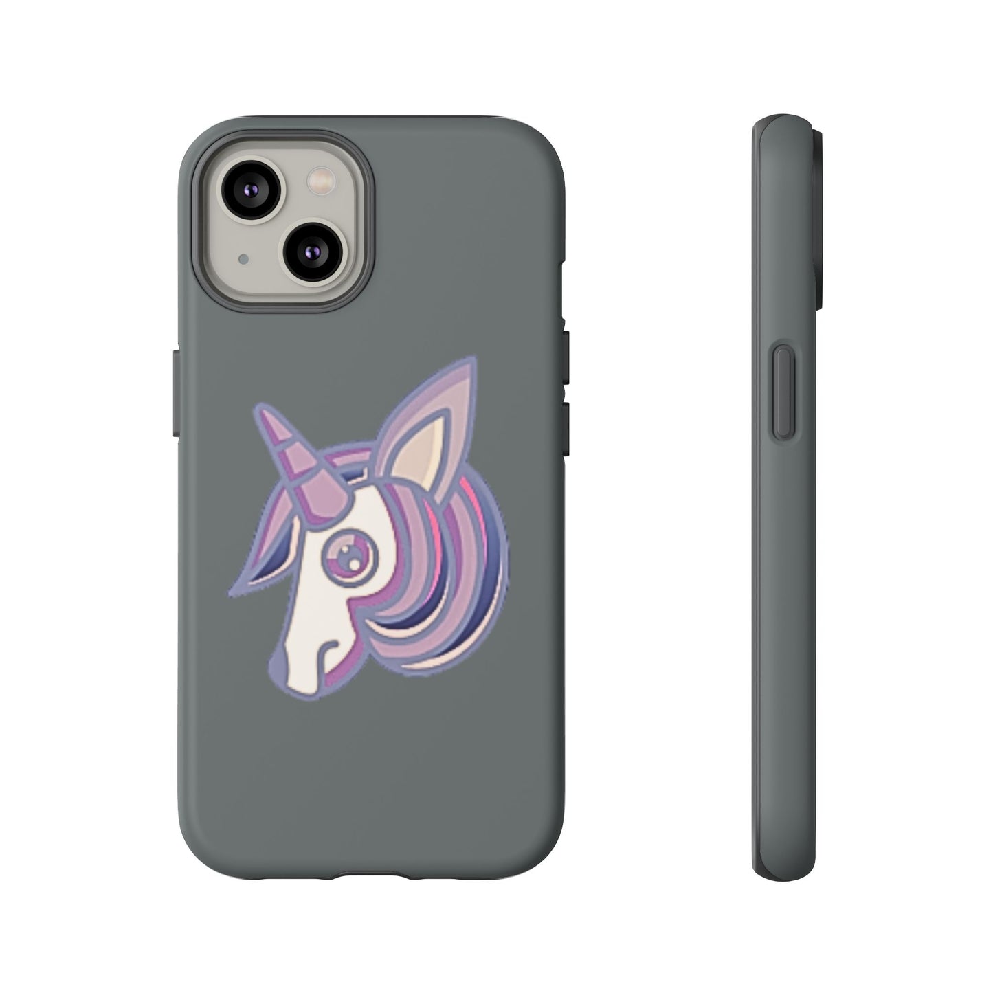 Gothic Unicorn Hard Phone Case for I Phone and Galaxy