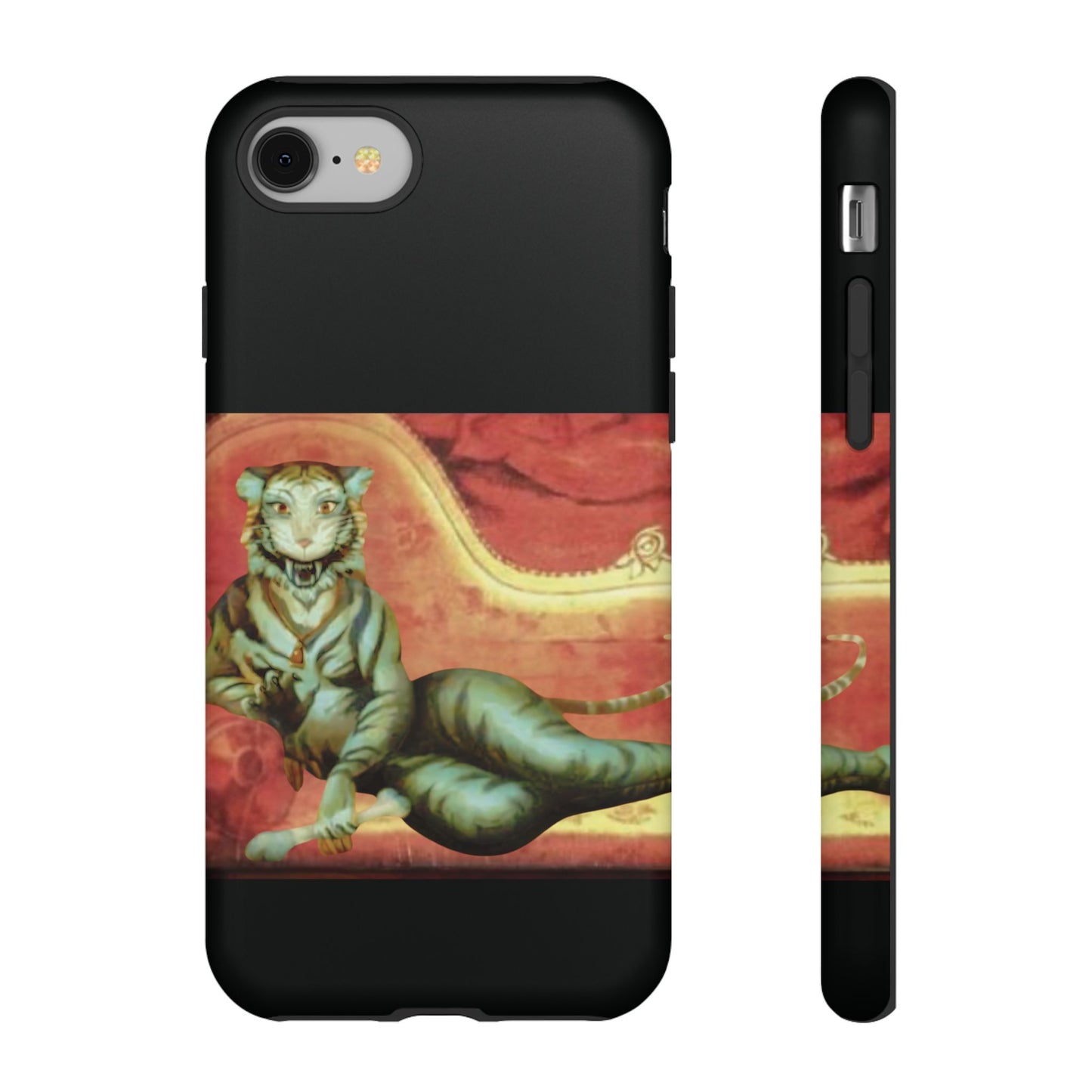 Phone Case - Tiger Lady Changing Portrait Disney Haunted Mansion Hallway Galaxy and iPhone