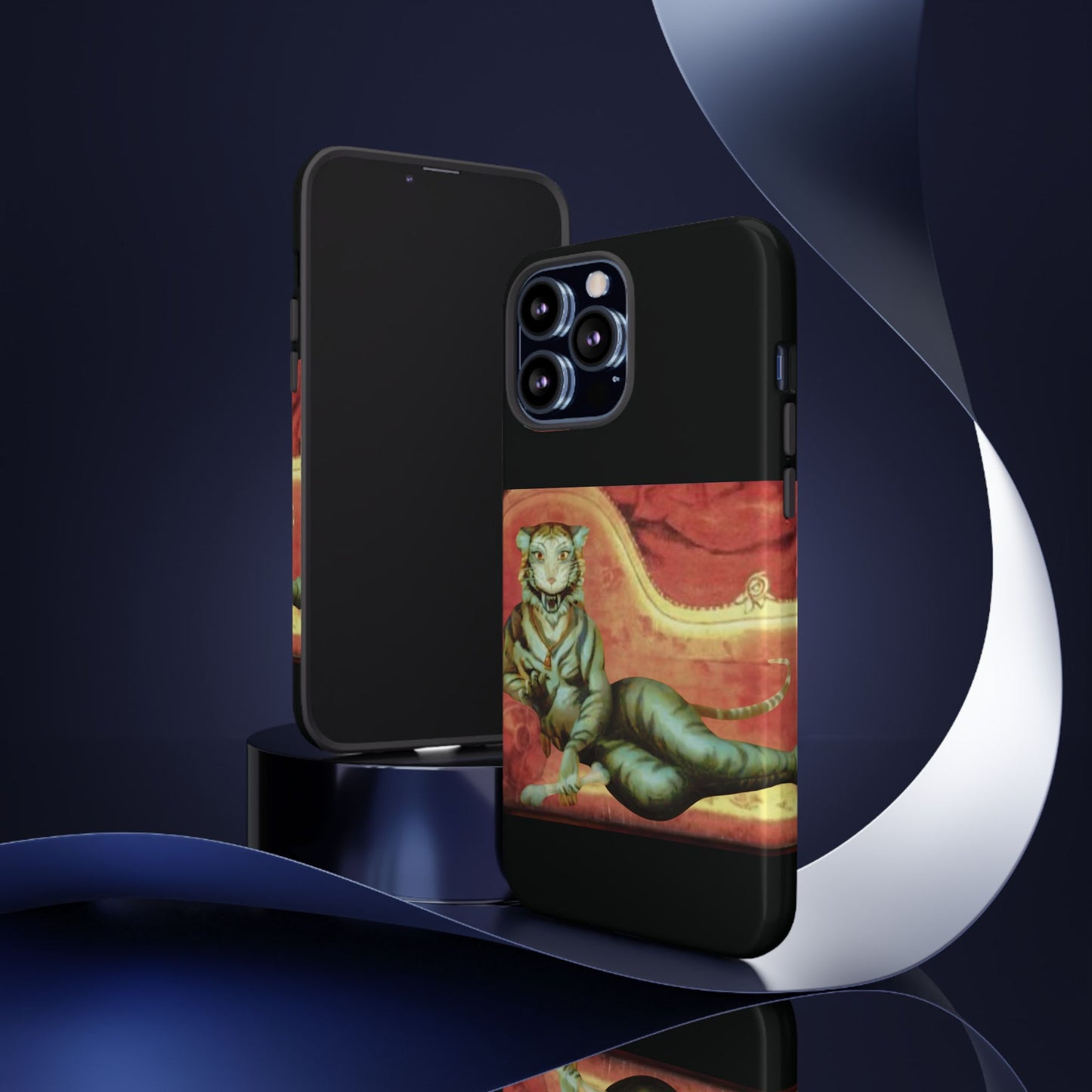 Phone Case - Tiger Lady Changing Portrait Disney Haunted Mansion Hallway Galaxy and iPhone