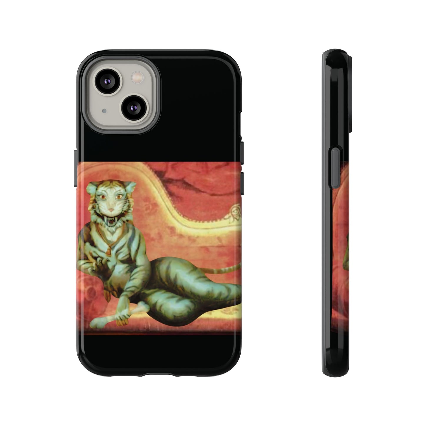 Phone Case - Tiger Lady Changing Portrait Disney Haunted Mansion Hallway Galaxy and iPhone