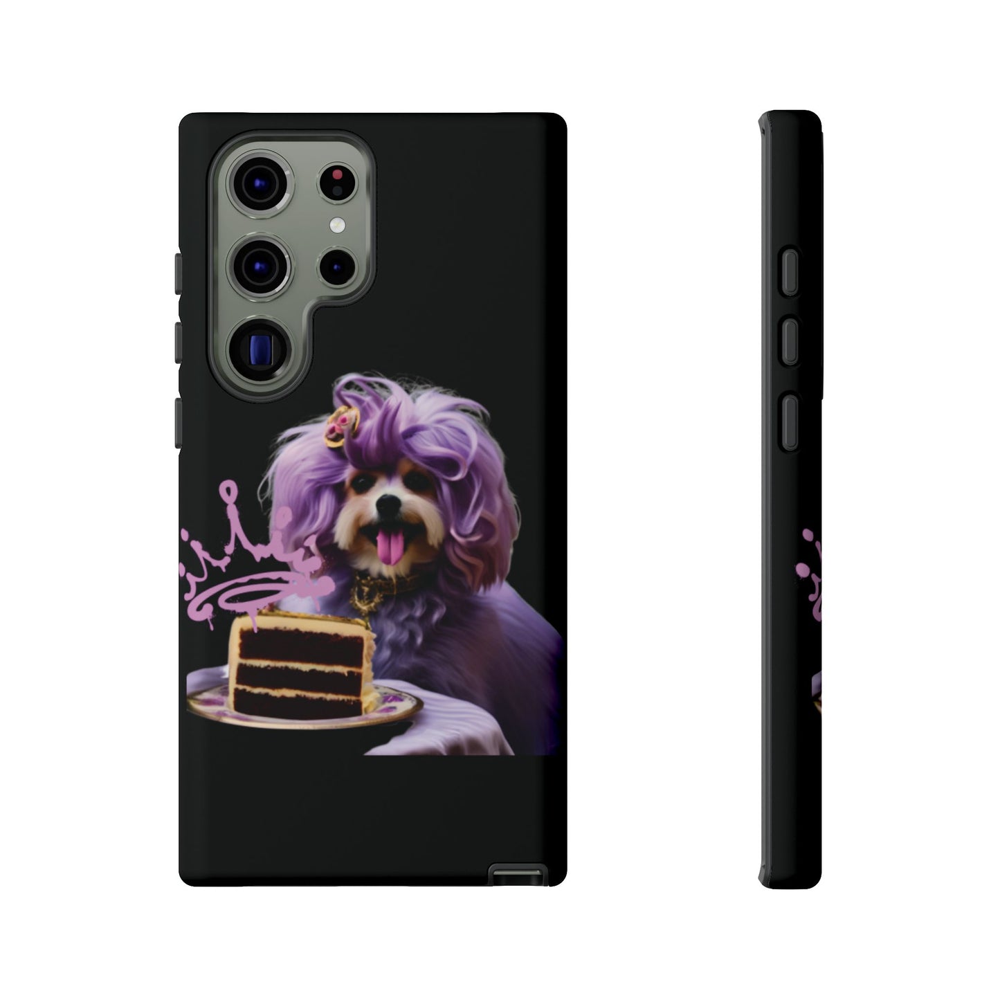 Marie Antoinette Style Dog With Cake Phone Case  for I Phone and Galaxy