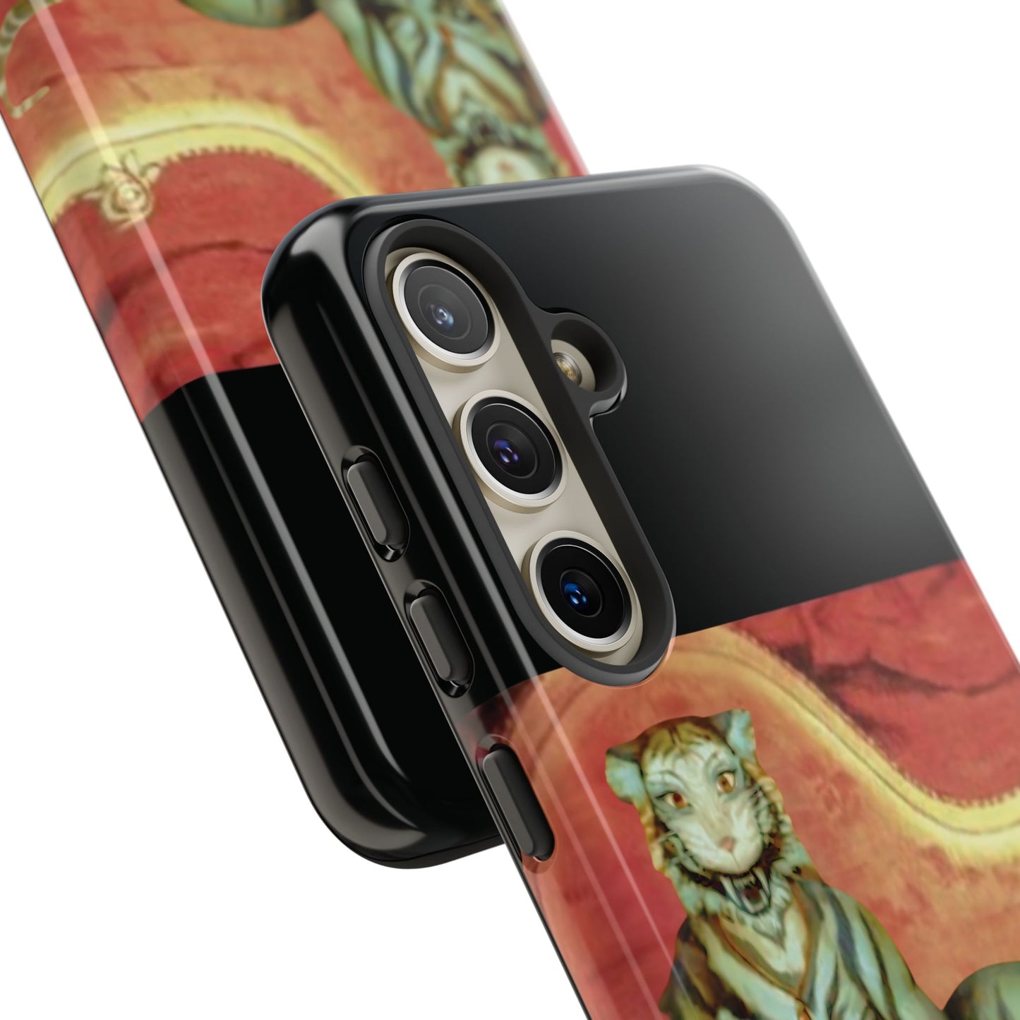 Phone Case - Tiger Lady Changing Portrait Disney Haunted Mansion Hallway Galaxy and iPhone