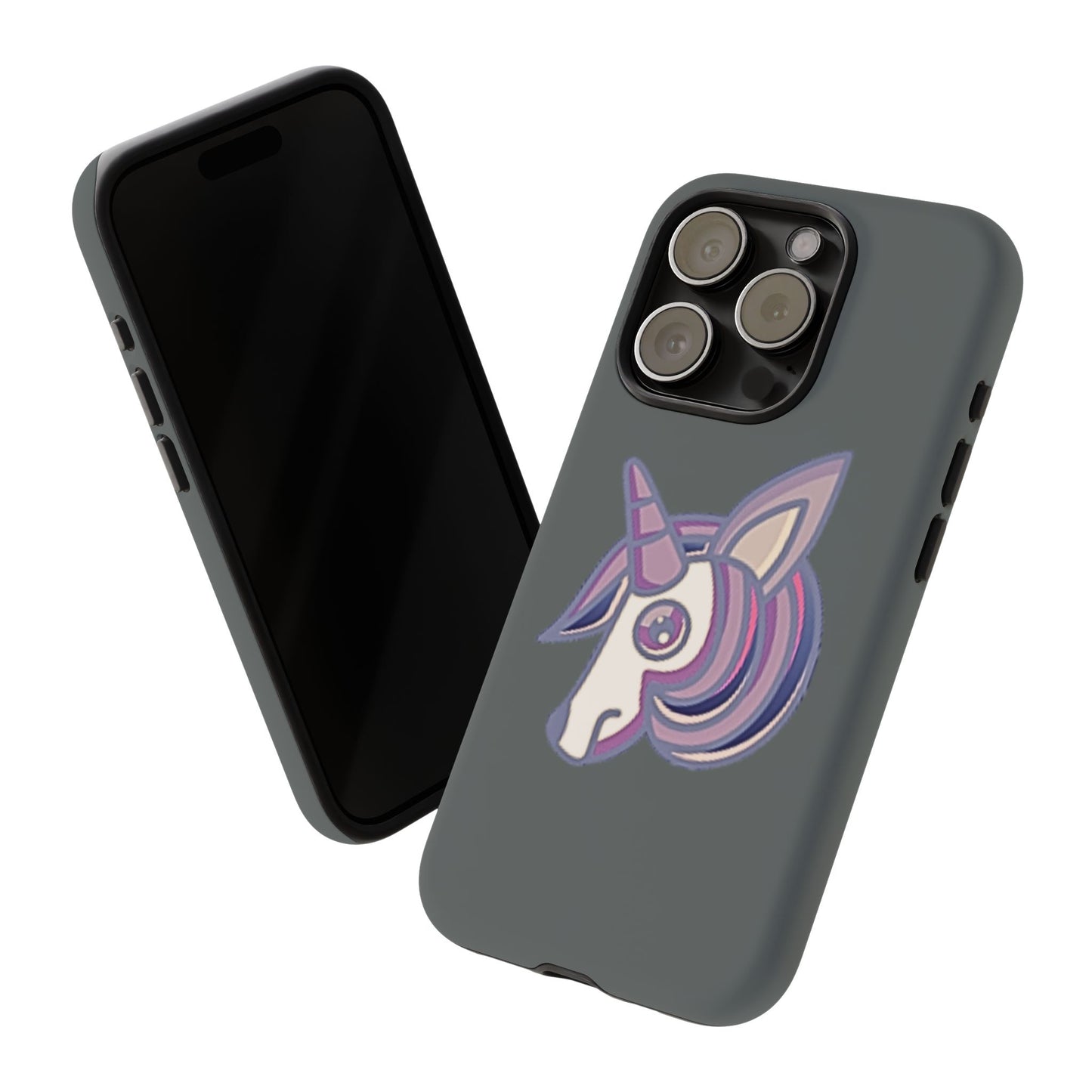 Gothic Unicorn Hard Phone Case for I Phone and Galaxy