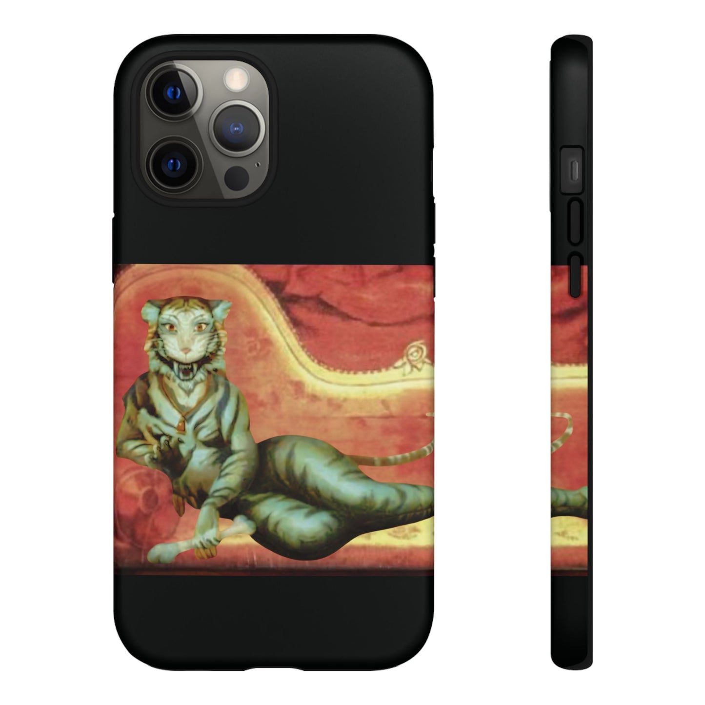 Phone Case - Tiger Lady Changing Portrait Disney Haunted Mansion Hallway Galaxy and iPhone