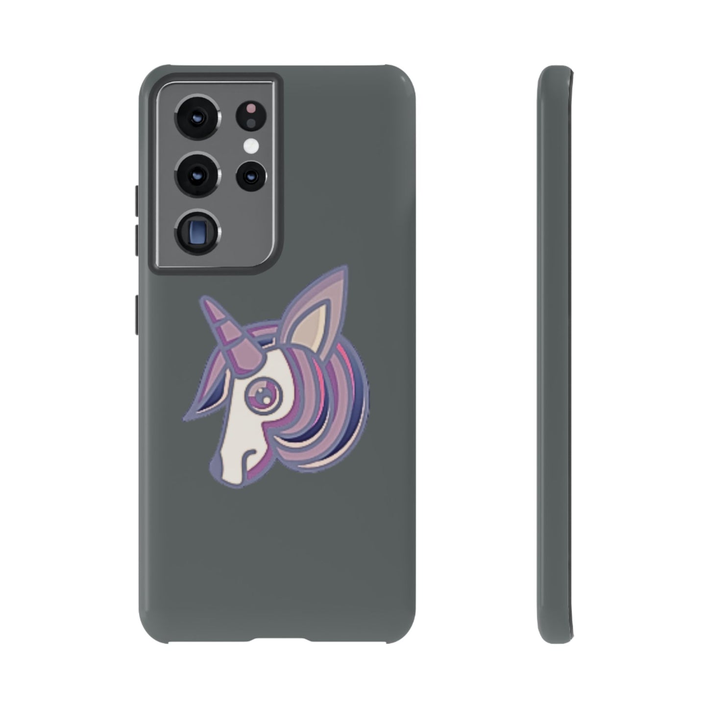 Gothic Unicorn Hard Phone Case for I Phone and Galaxy