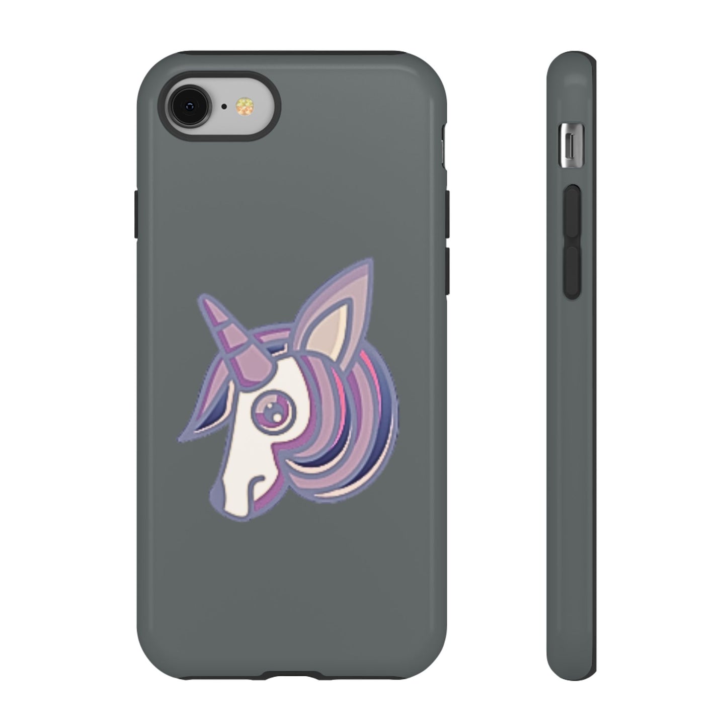 Gothic Unicorn Hard Phone Case for I Phone and Galaxy