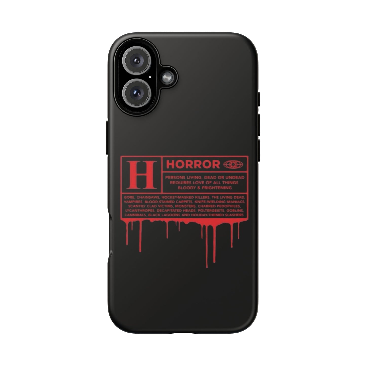 Horror Movie Rating Phone Case