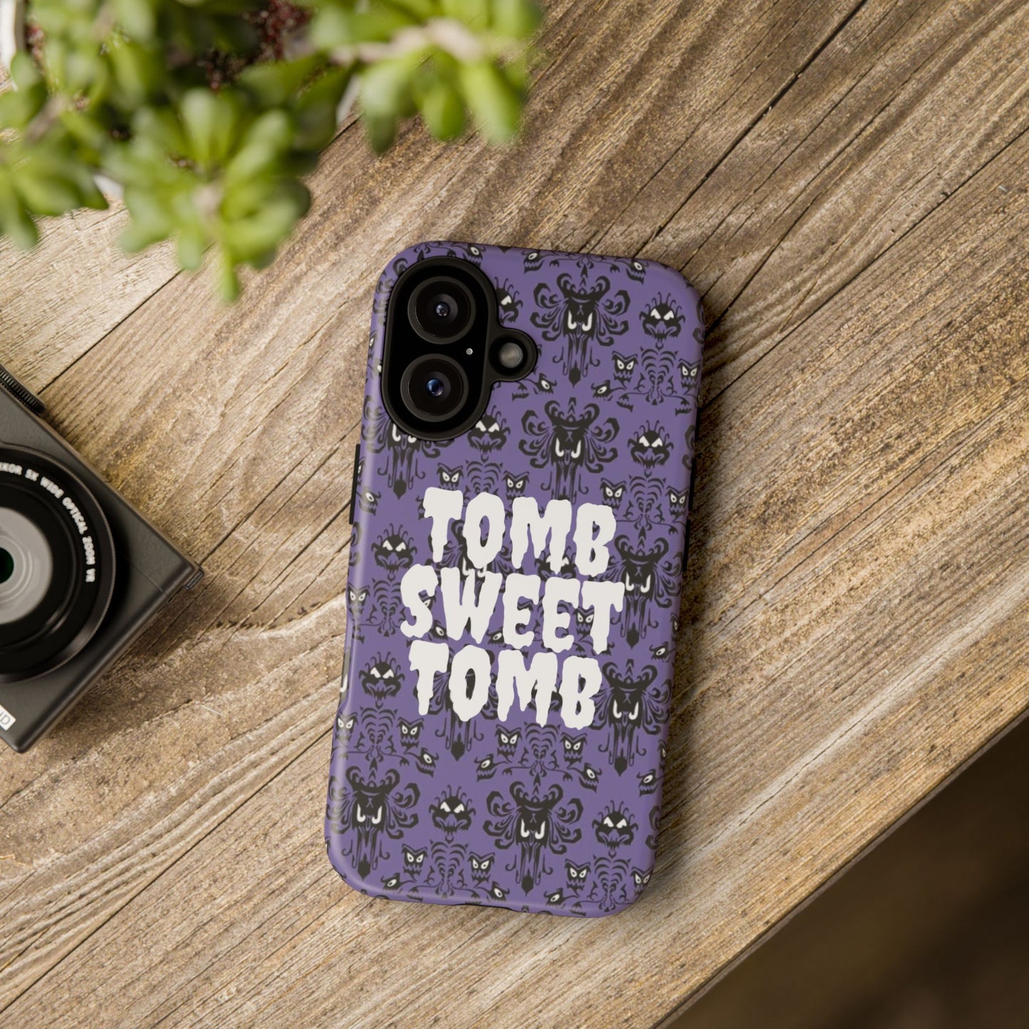 Phone Case - Disney Haunted Mansion Wallpaper Tomb Sweet Tomb