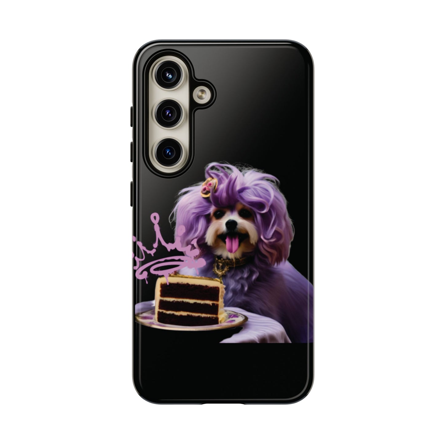 Marie Antoinette Style Dog With Cake Phone Case  for I Phone and Galaxy