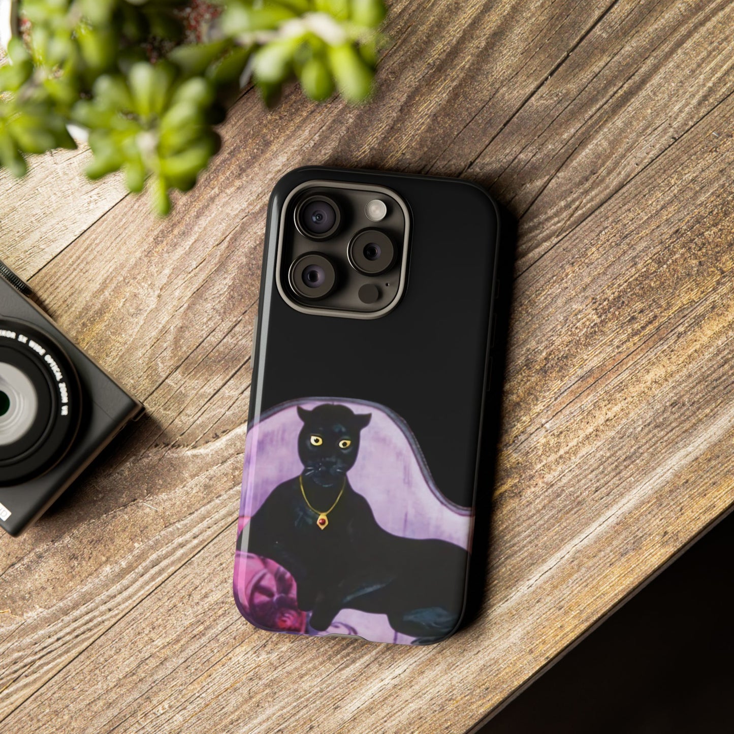 Haunted Mansion Panther Cat Lady Phone Case IPhone and Galaxy