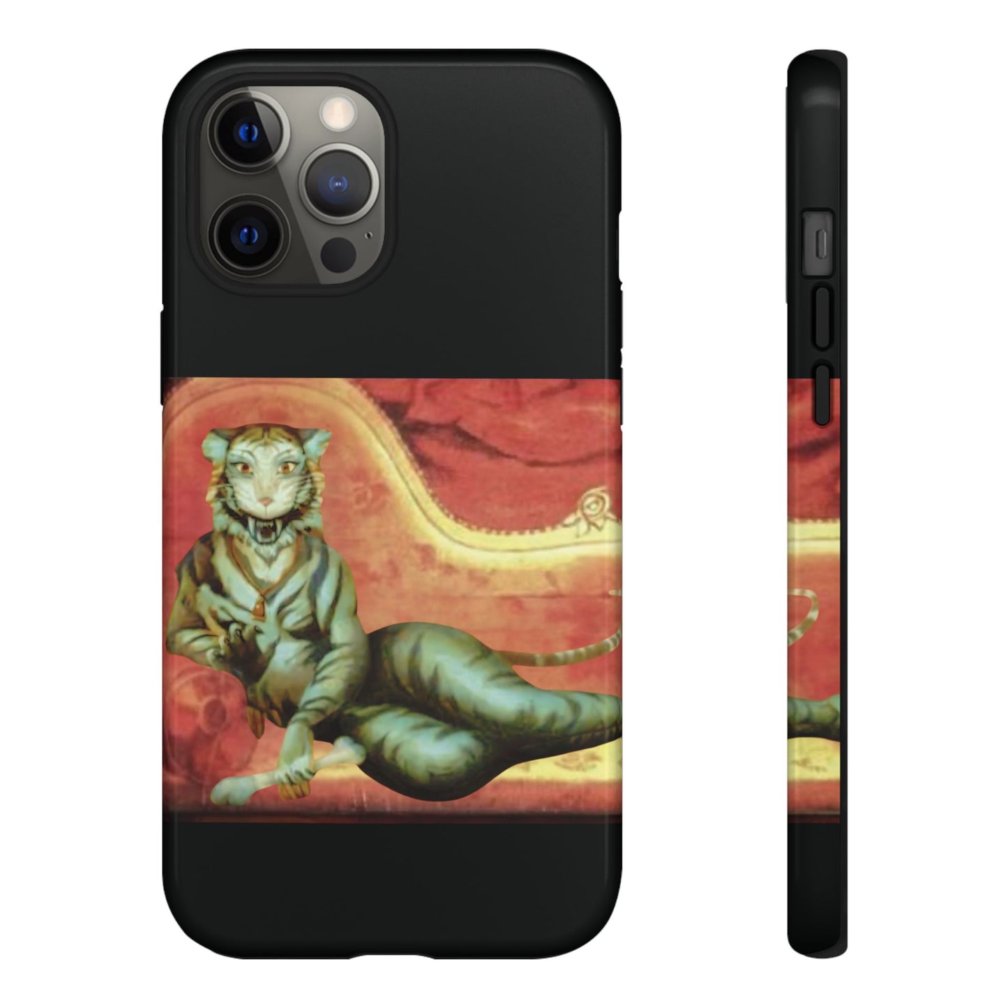 Phone Case - Tiger Lady Changing Portrait Disney Haunted Mansion Hallway Galaxy and iPhone