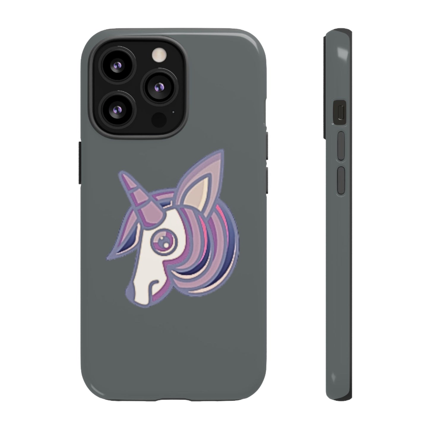 Gothic Unicorn Hard Phone Case for I Phone and Galaxy