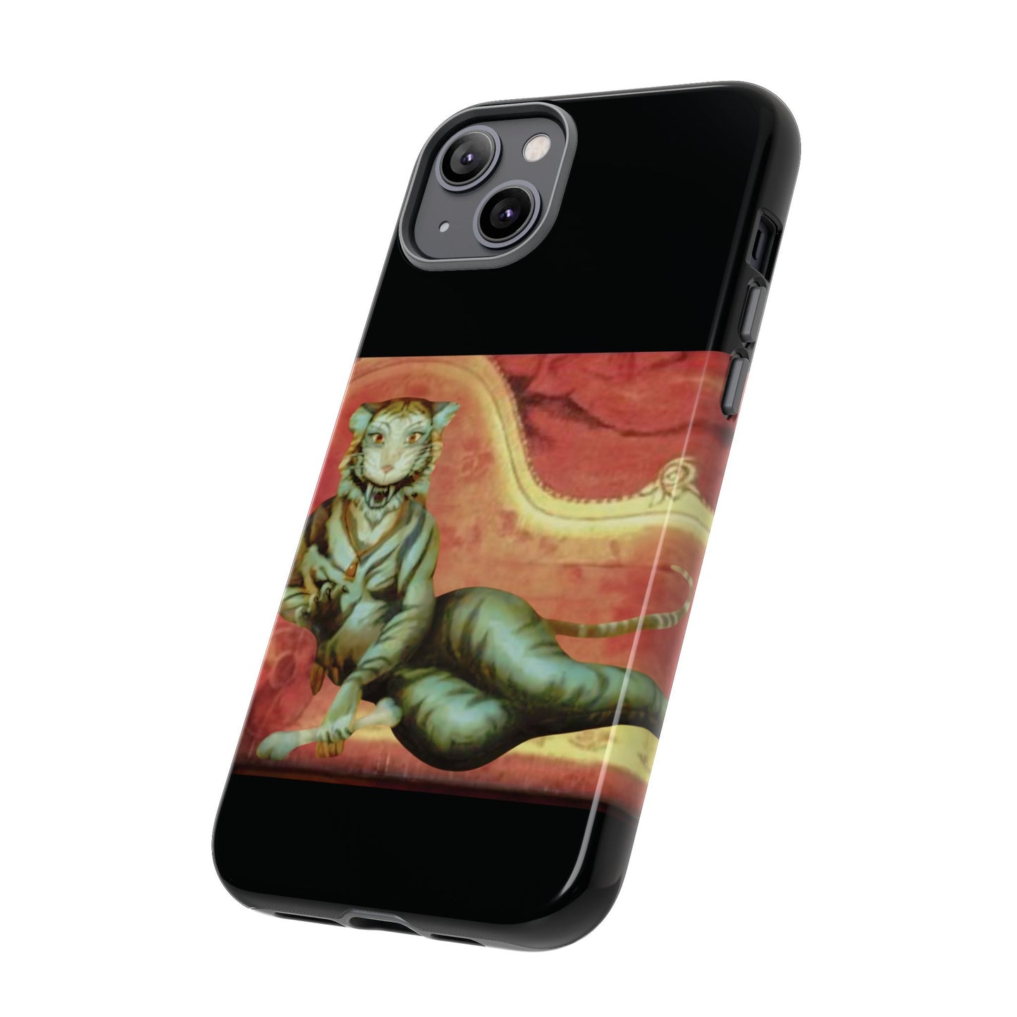 Phone Case - Tiger Lady Changing Portrait Disney Haunted Mansion Hallway Galaxy and iPhone