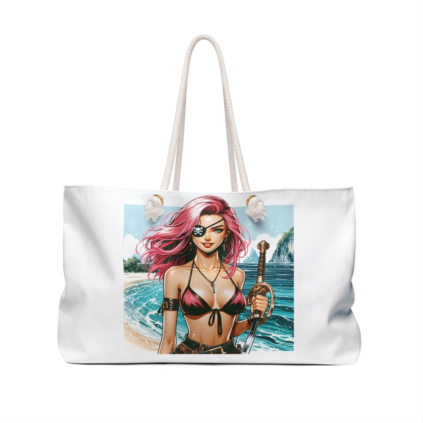 Pirate Girl Weekender Beach Bag