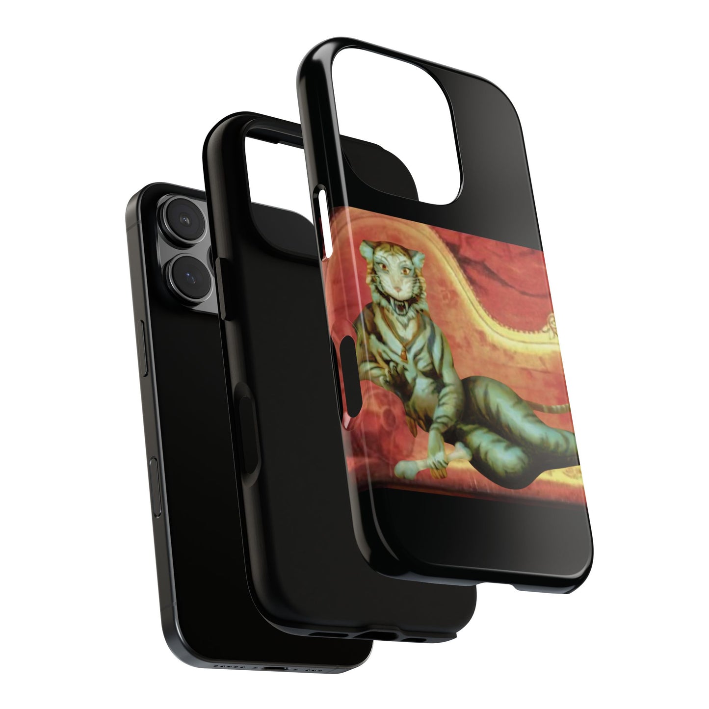 Phone Case - Tiger Lady Changing Portrait Disney Haunted Mansion Hallway Galaxy and iPhone