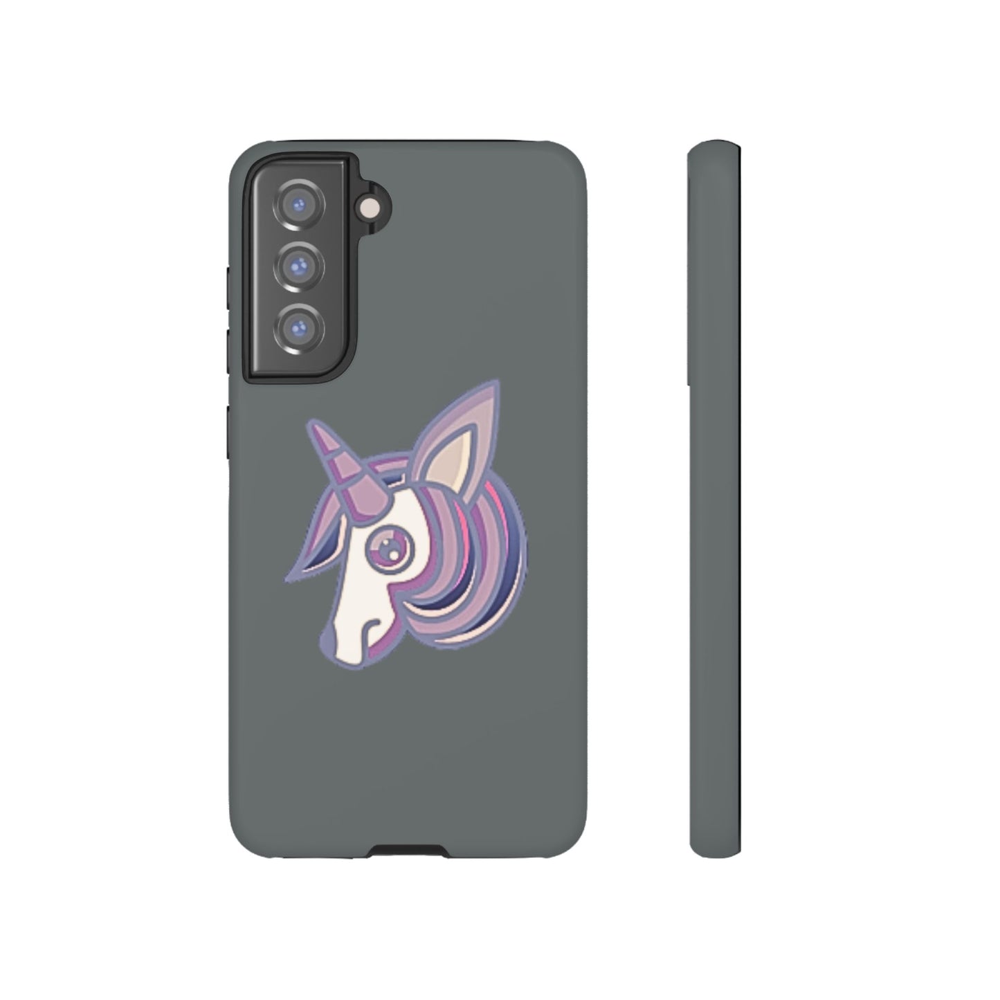 Gothic Unicorn Hard Phone Case for I Phone and Galaxy