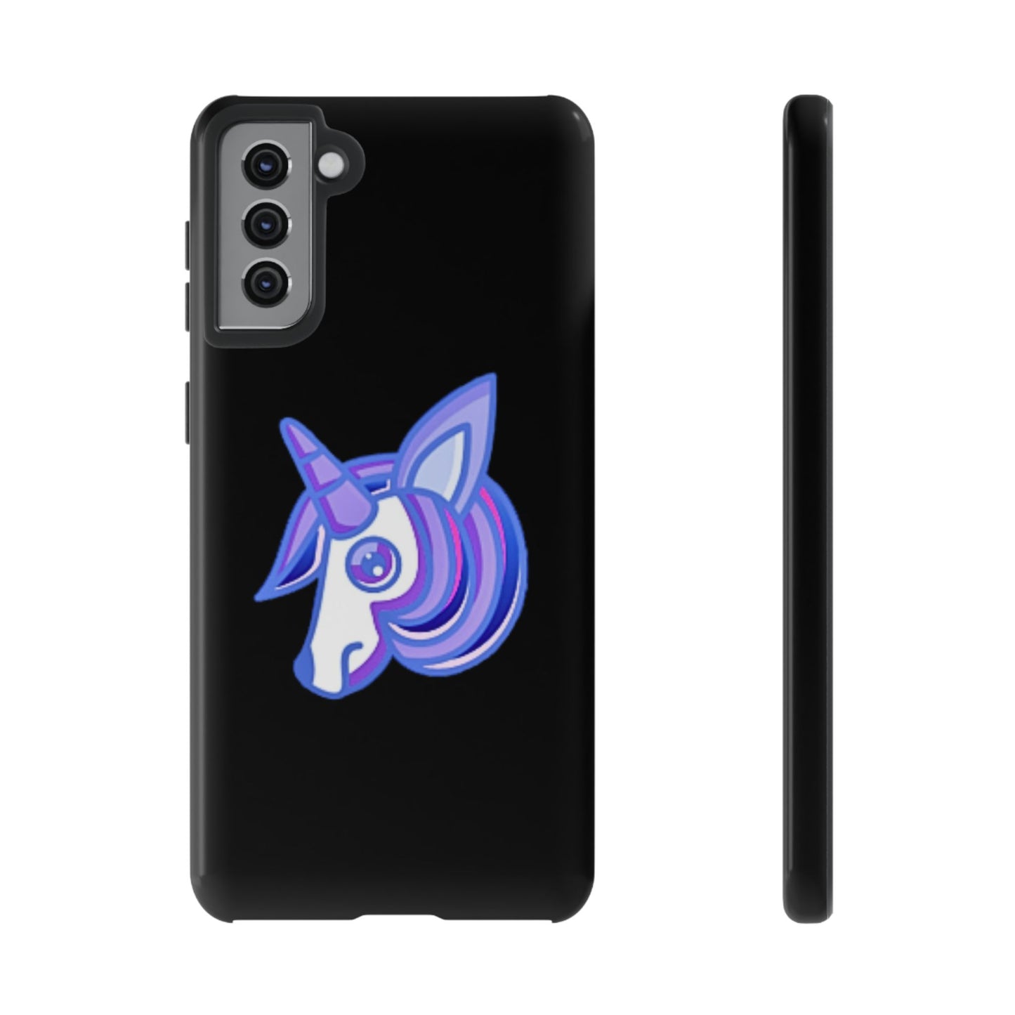 Gothic Unicorn Hard Phone Case for I Phone and Galaxy