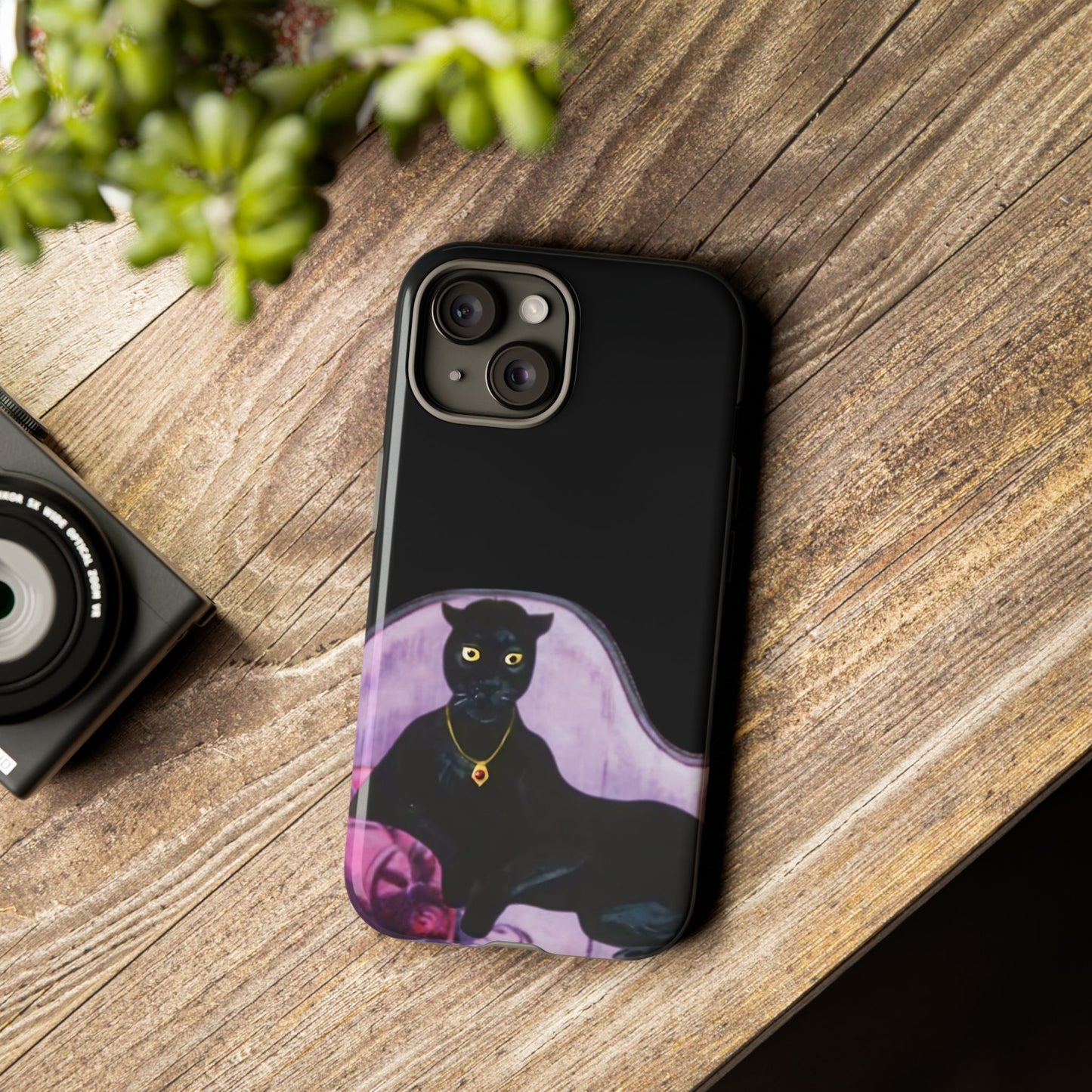 Haunted Mansion Panther Cat Lady Phone Case IPhone and Galaxy