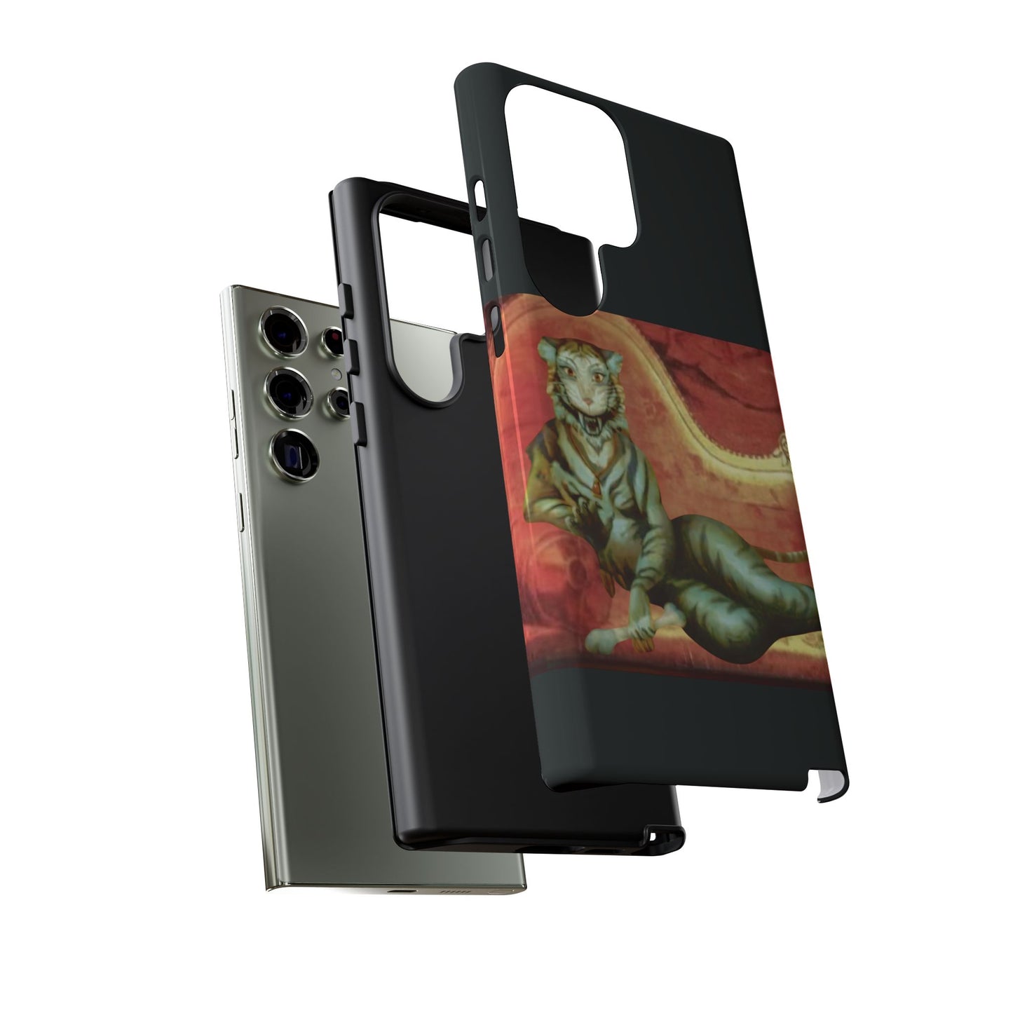 Phone Case - Tiger Lady Changing Portrait Disney Haunted Mansion Hallway Galaxy and iPhone