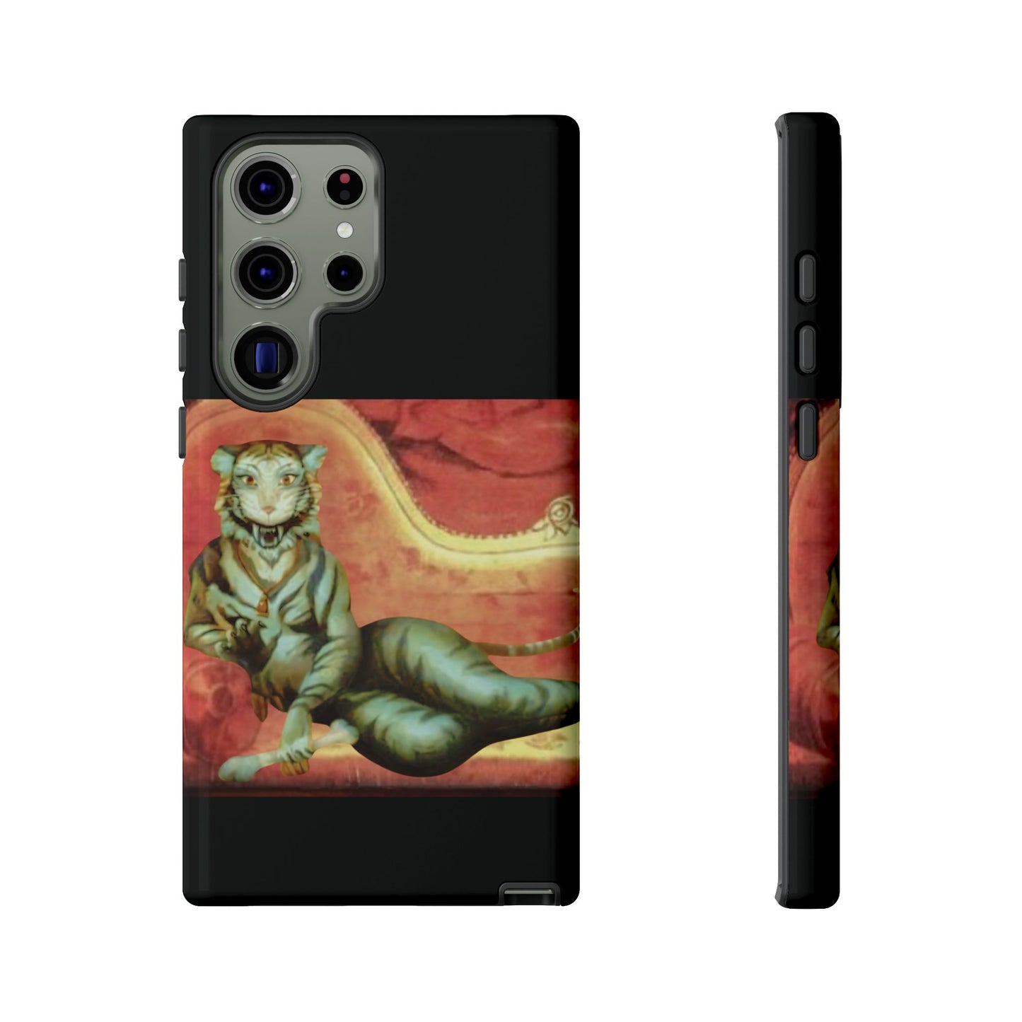 Phone Case - Tiger Lady Changing Portrait Disney Haunted Mansion Hallway Galaxy and iPhone