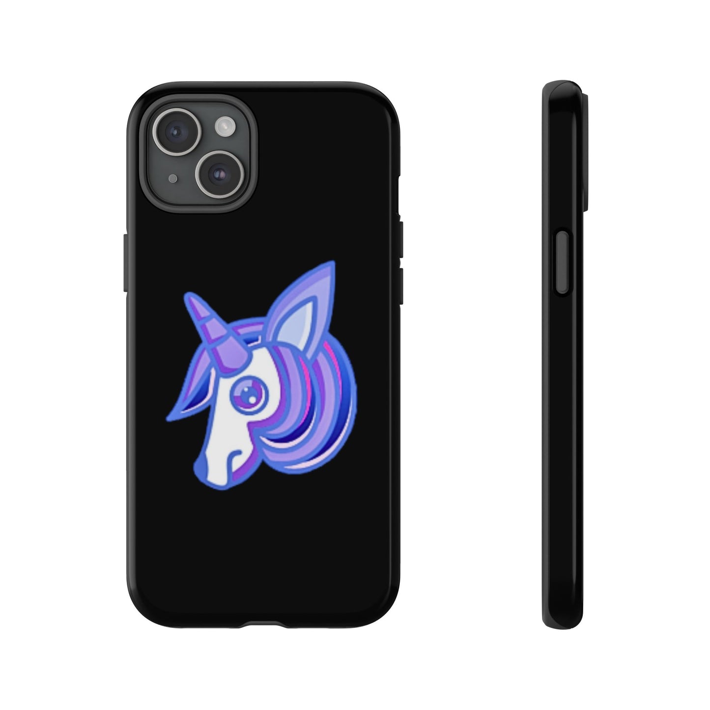 Gothic Unicorn Hard Phone Case for I Phone and Galaxy