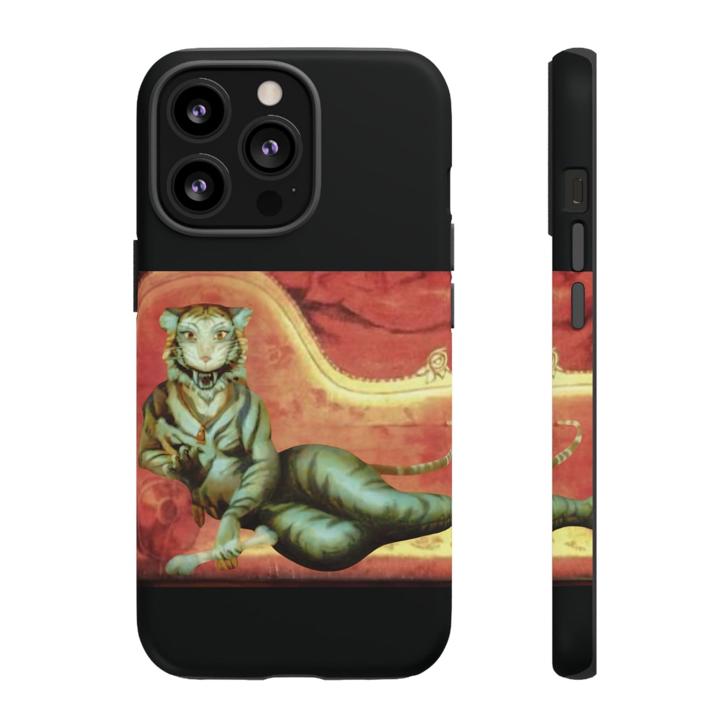 Phone Case - Tiger Lady Changing Portrait Disney Haunted Mansion Hallway Galaxy and iPhone