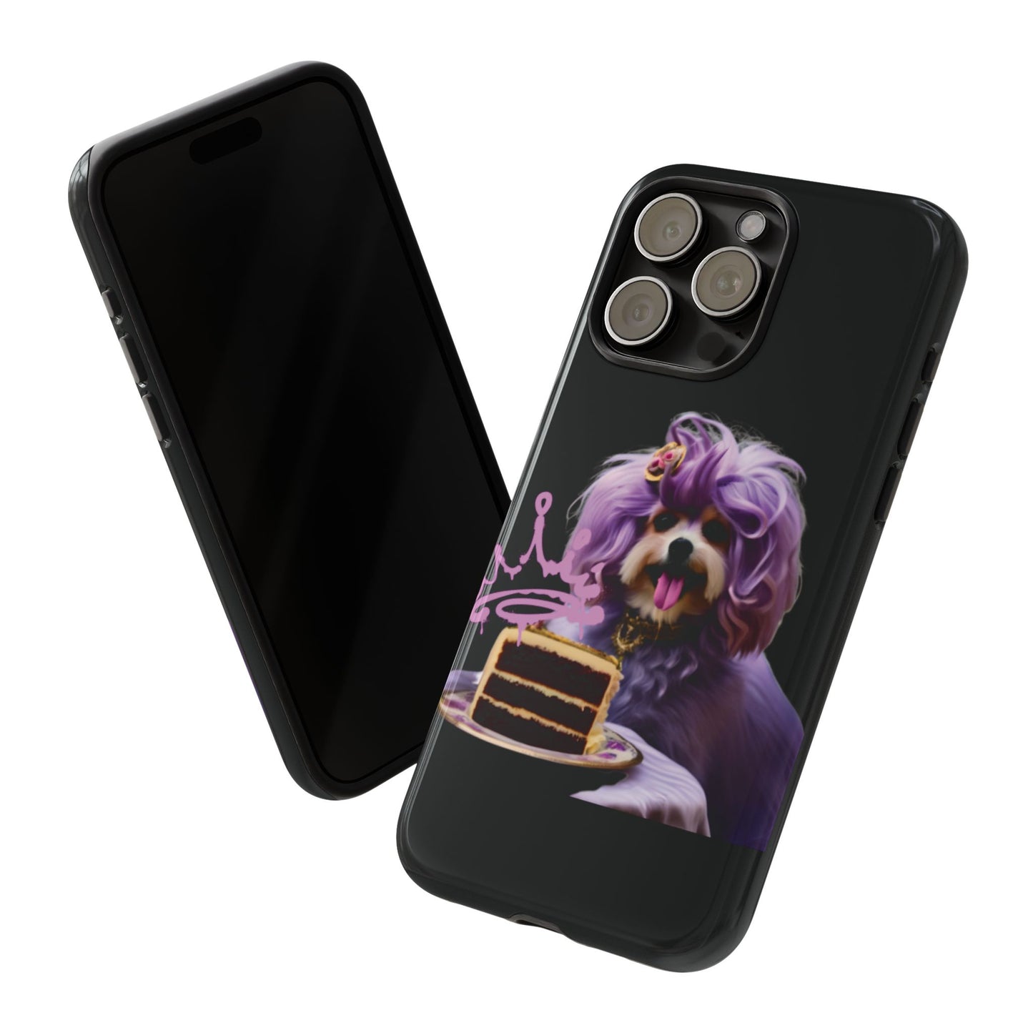 Marie Antoinette Style Dog With Cake Phone Case  for I Phone and Galaxy