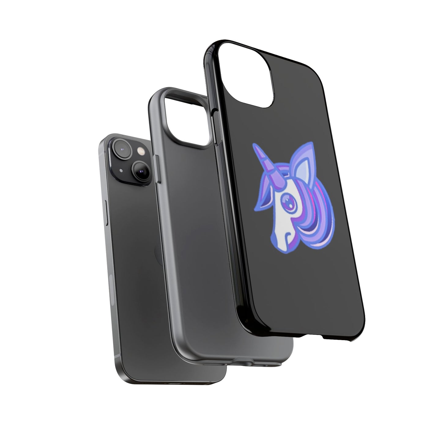 Gothic Unicorn Hard Phone Case for I Phone and Galaxy