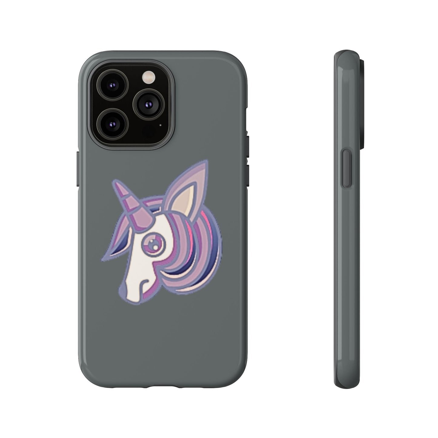 Gothic Unicorn Hard Phone Case for I Phone and Galaxy