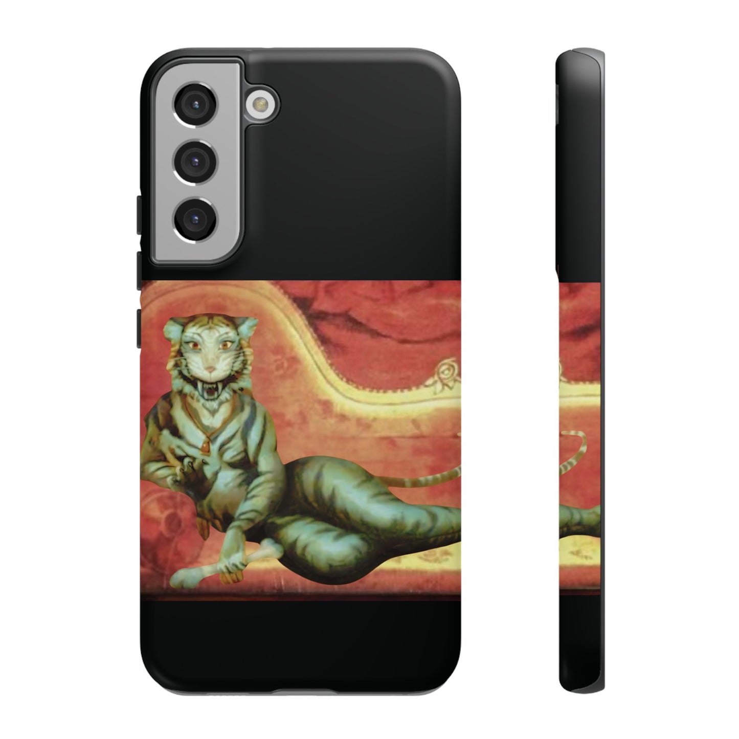 Phone Case - Tiger Lady Changing Portrait Disney Haunted Mansion Hallway Galaxy and iPhone