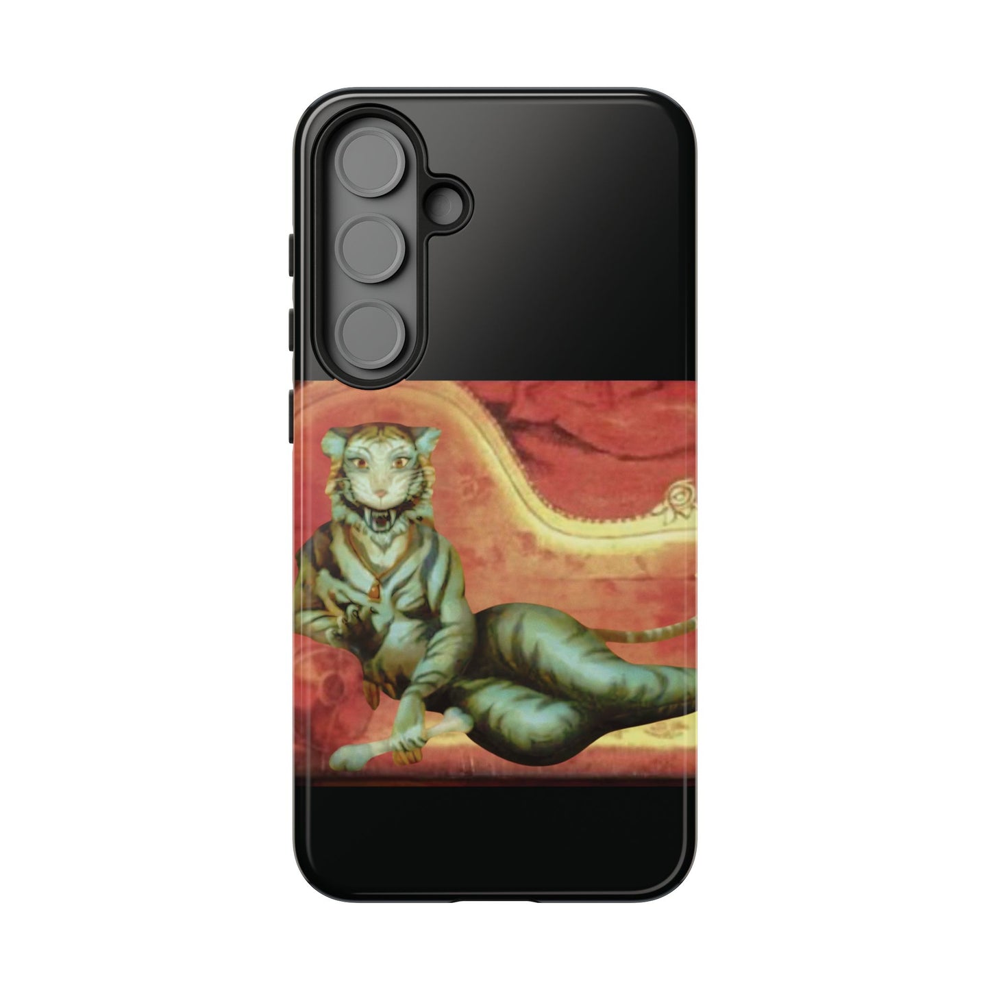 Phone Case - Tiger Lady Changing Portrait Disney Haunted Mansion Hallway Galaxy and iPhone