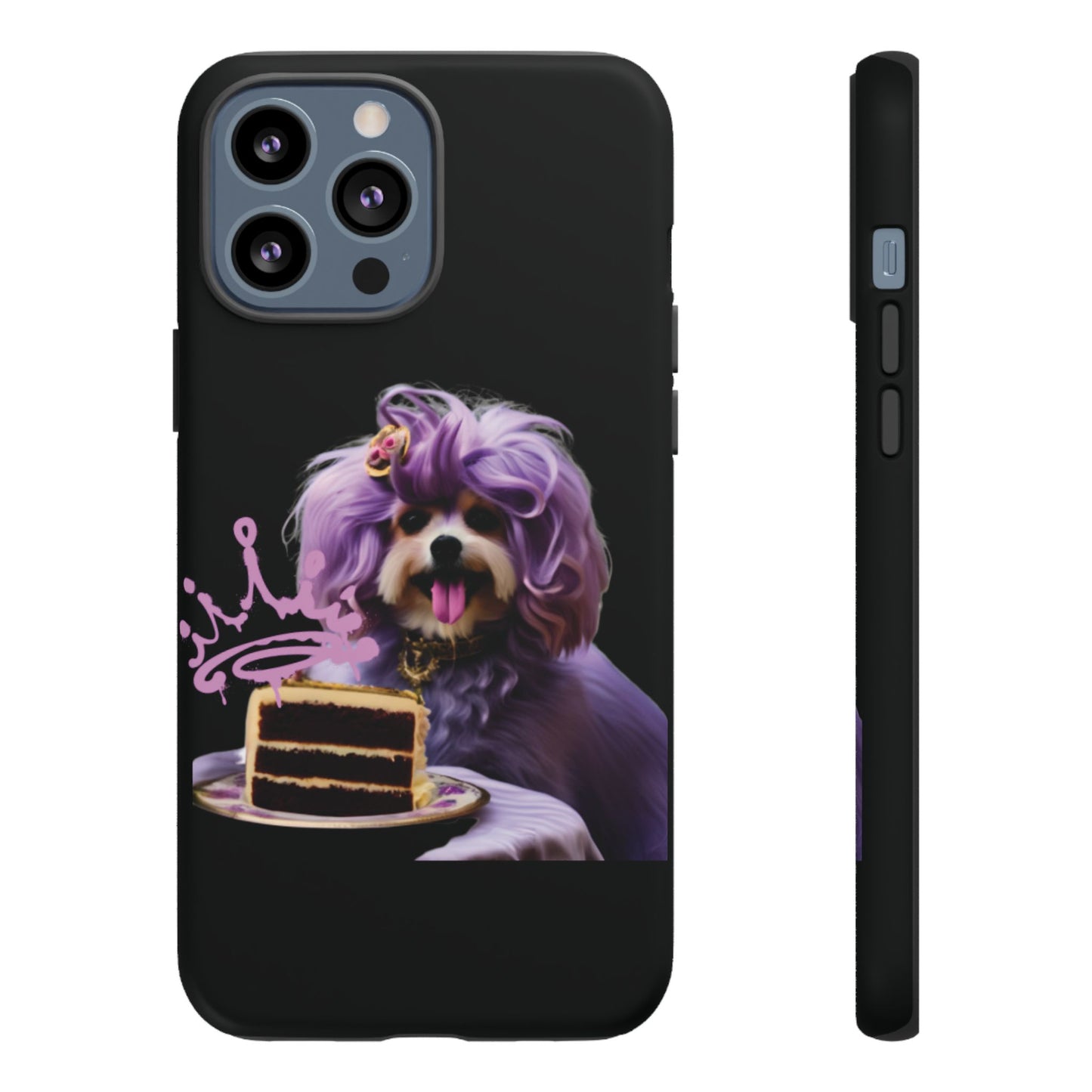 Marie Antoinette Style Dog With Cake Phone Case  for I Phone and Galaxy