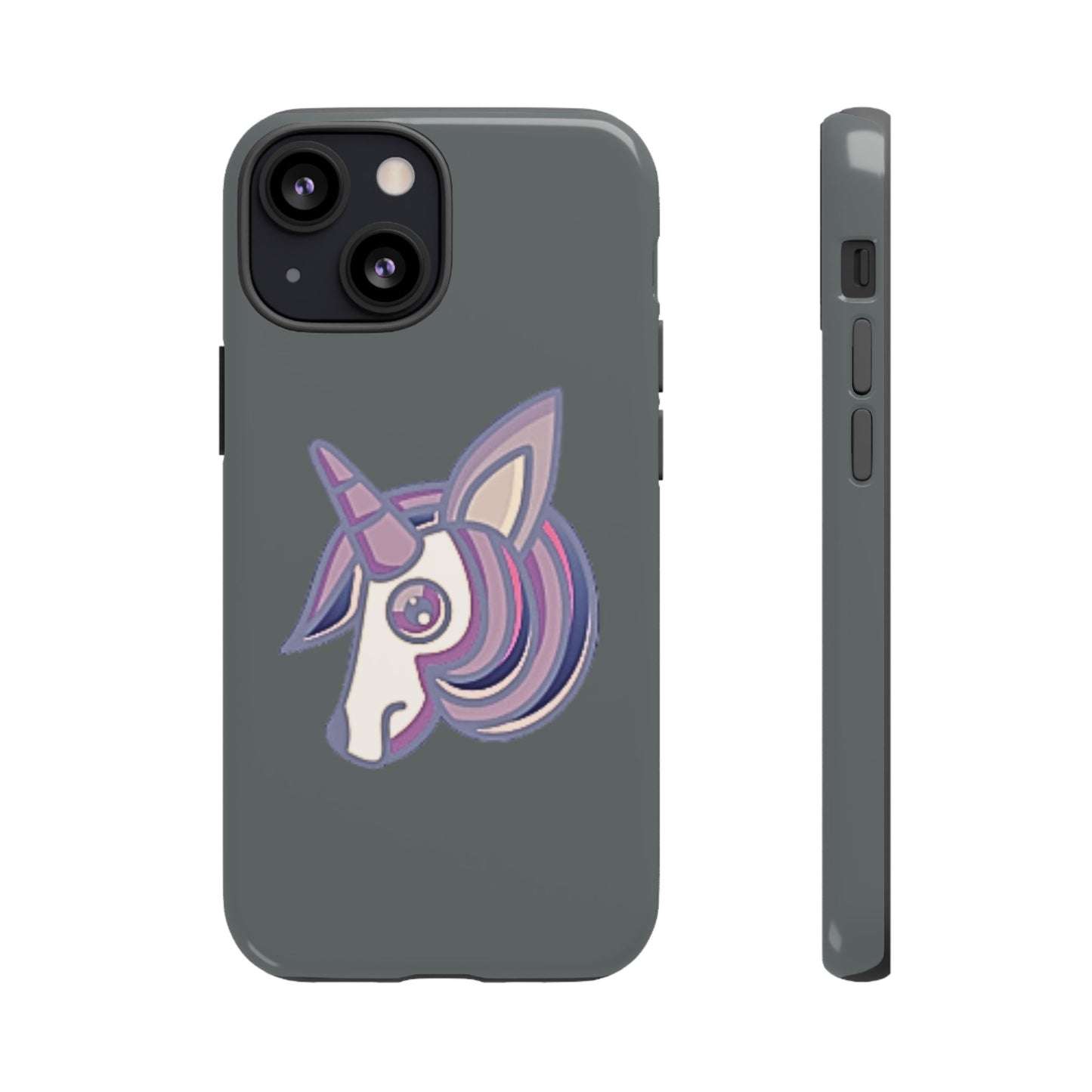 Gothic Unicorn Hard Phone Case for I Phone and Galaxy