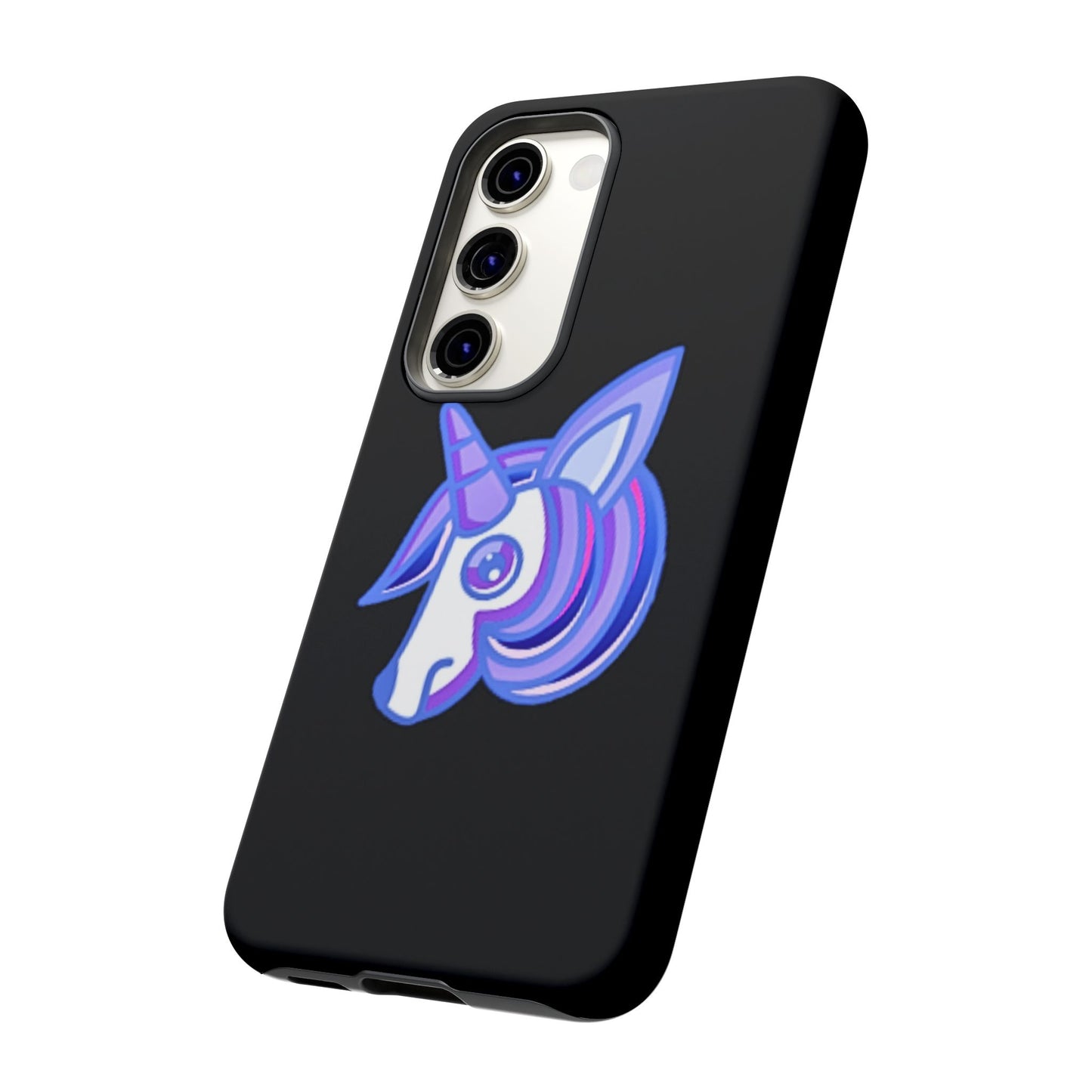 Gothic Unicorn Hard Phone Case for I Phone and Galaxy