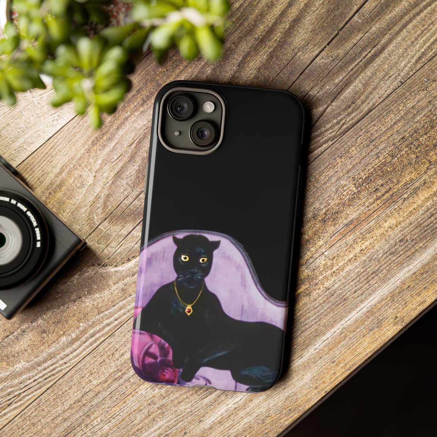 Haunted Mansion Panther Cat Lady Phone Case IPhone and Galaxy