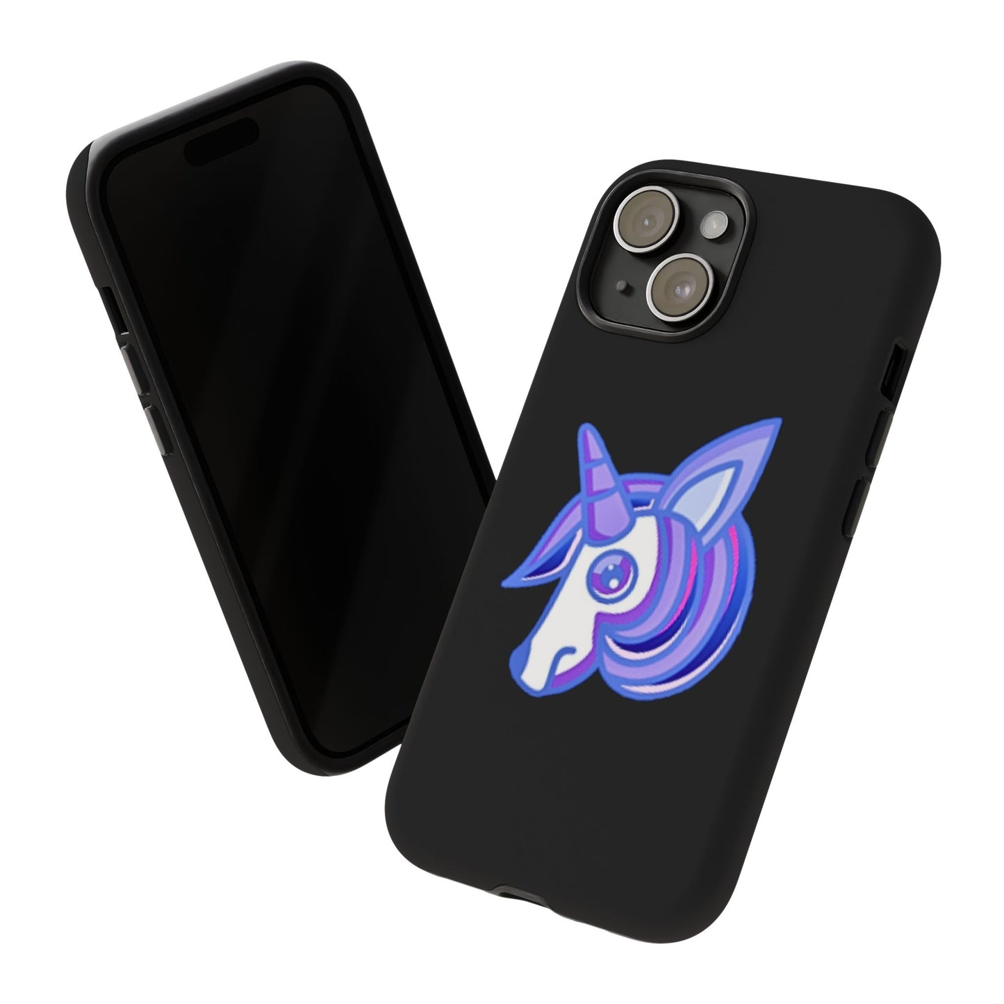 Gothic Unicorn Hard Phone Case for I Phone and Galaxy