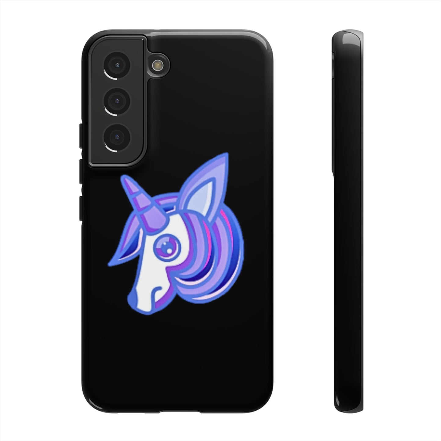 Gothic Unicorn Hard Phone Case for I Phone and Galaxy