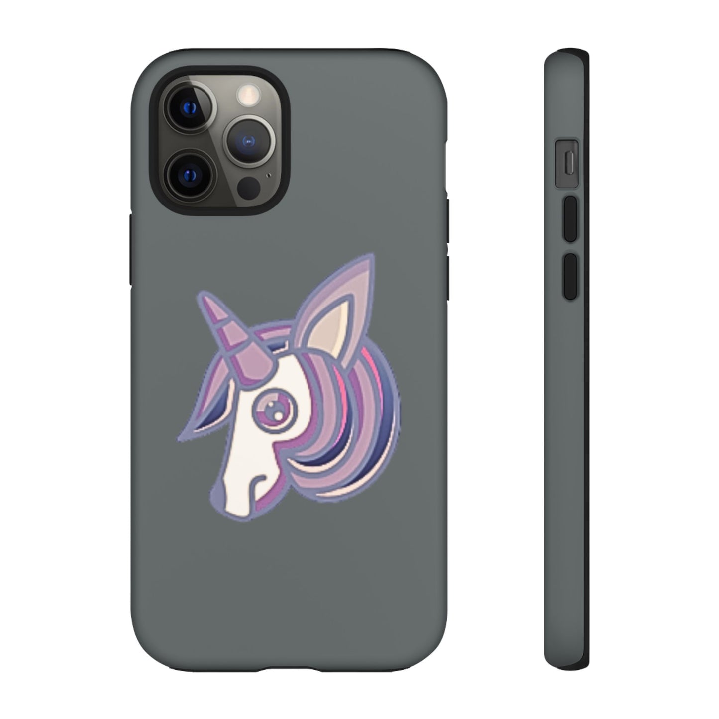 Gothic Unicorn Hard Phone Case for I Phone and Galaxy