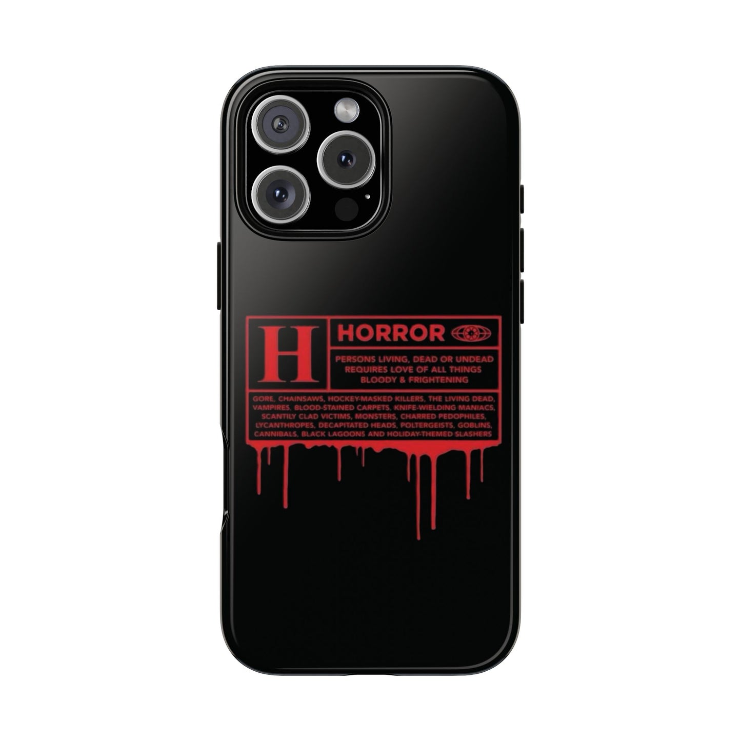 Horror Movie Rating Phone Case