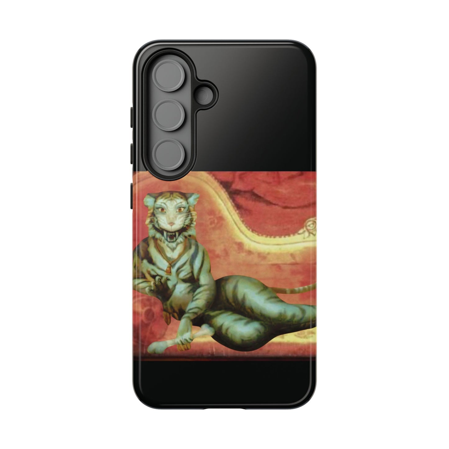 Phone Case - Tiger Lady Changing Portrait Disney Haunted Mansion Hallway Galaxy and iPhone