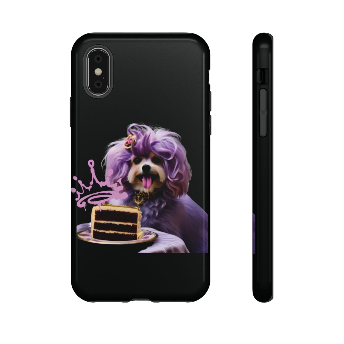 Marie Antoinette Style Dog With Cake Phone Case  for I Phone and Galaxy