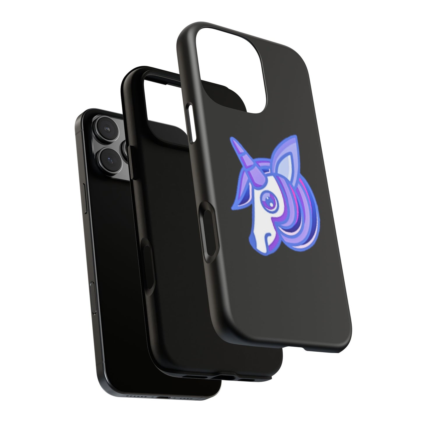 Gothic Unicorn Hard Phone Case for I Phone and Galaxy