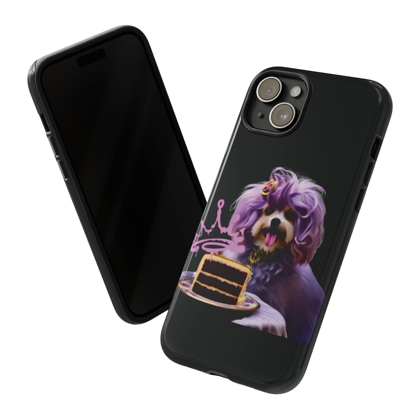 Marie Antoinette Style Dog With Cake Phone Case  for I Phone and Galaxy