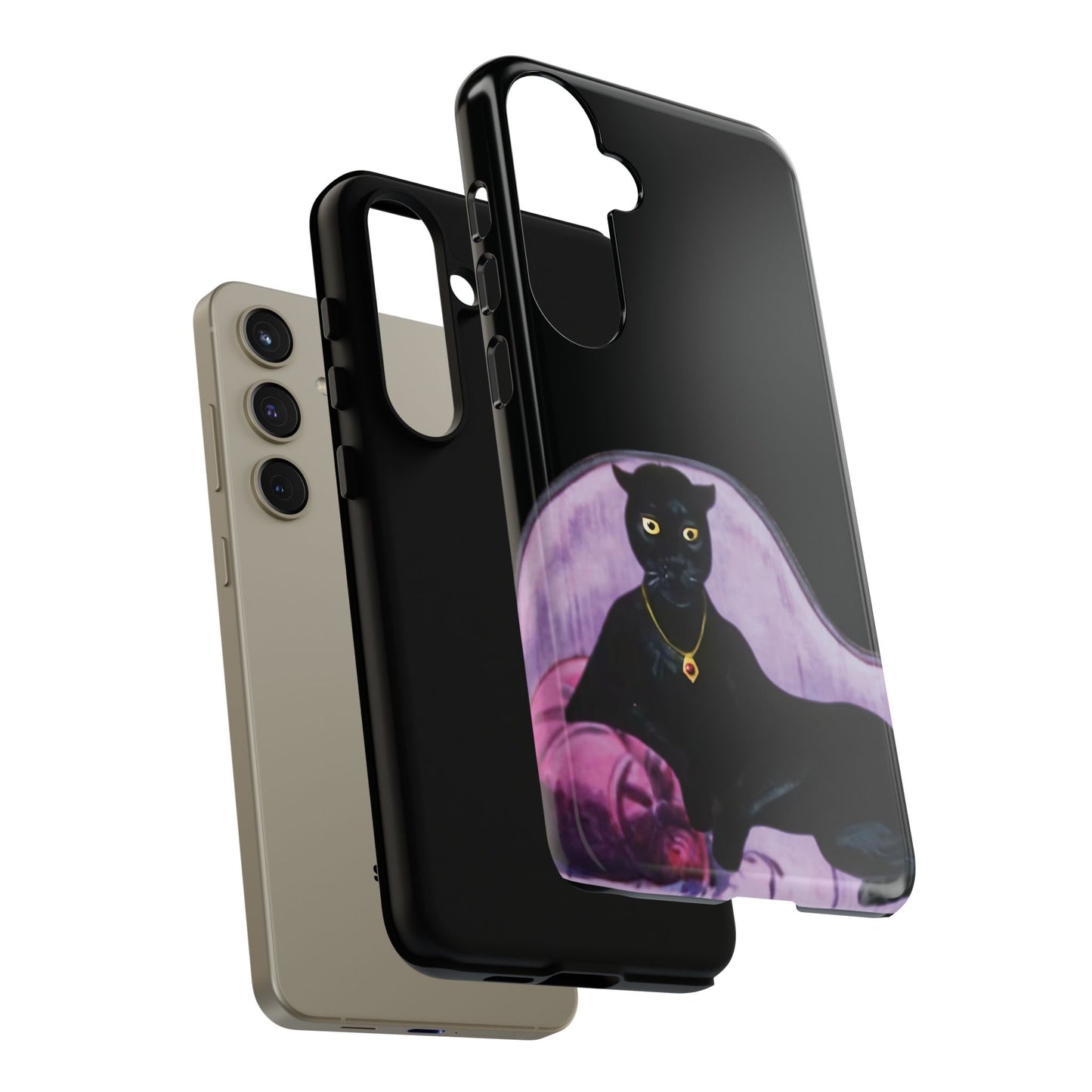 Haunted Mansion Panther Cat Lady Phone Case IPhone and Galaxy